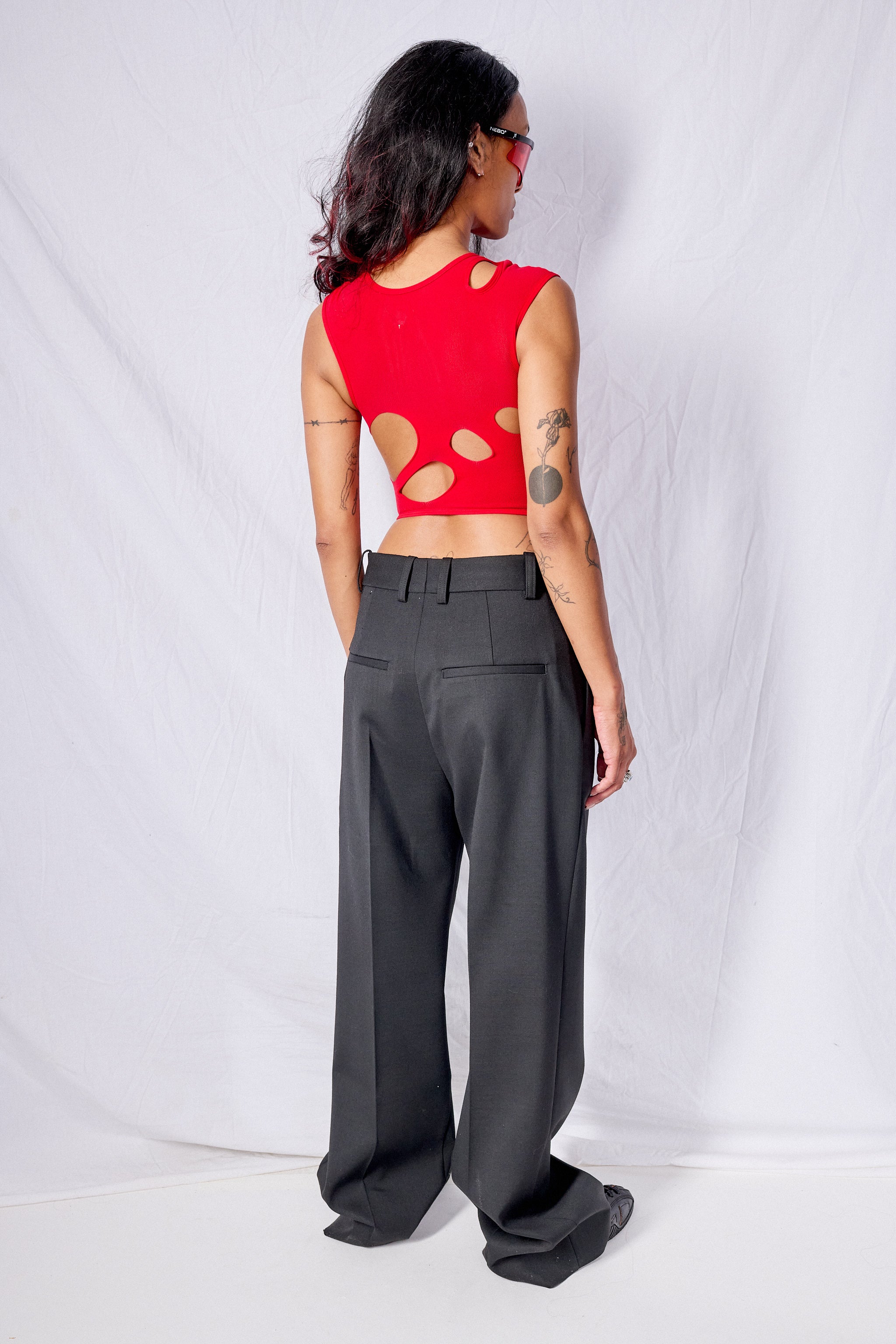 Ruby Sheer Cutout Top