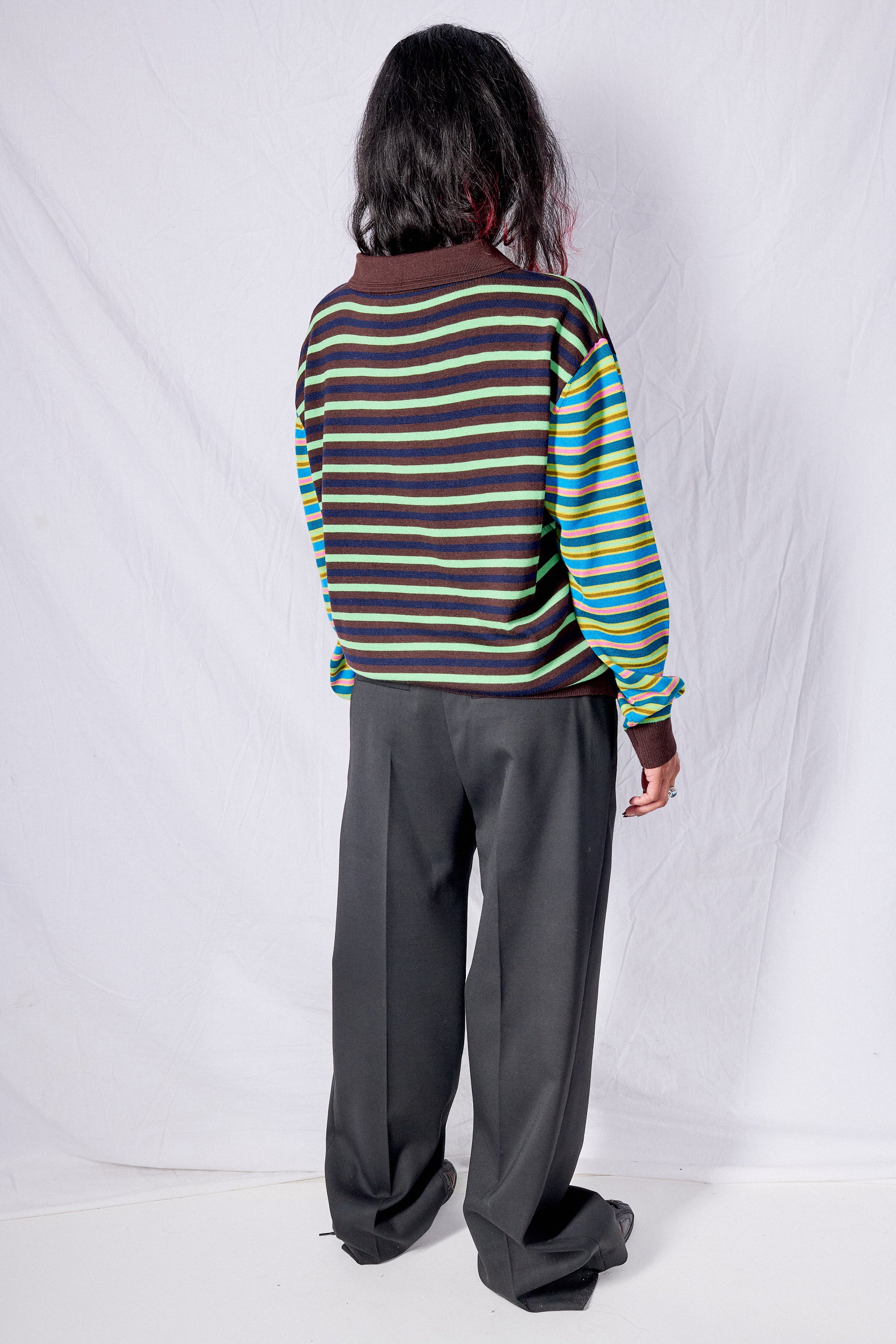 Olive Stripe Woods Sweater