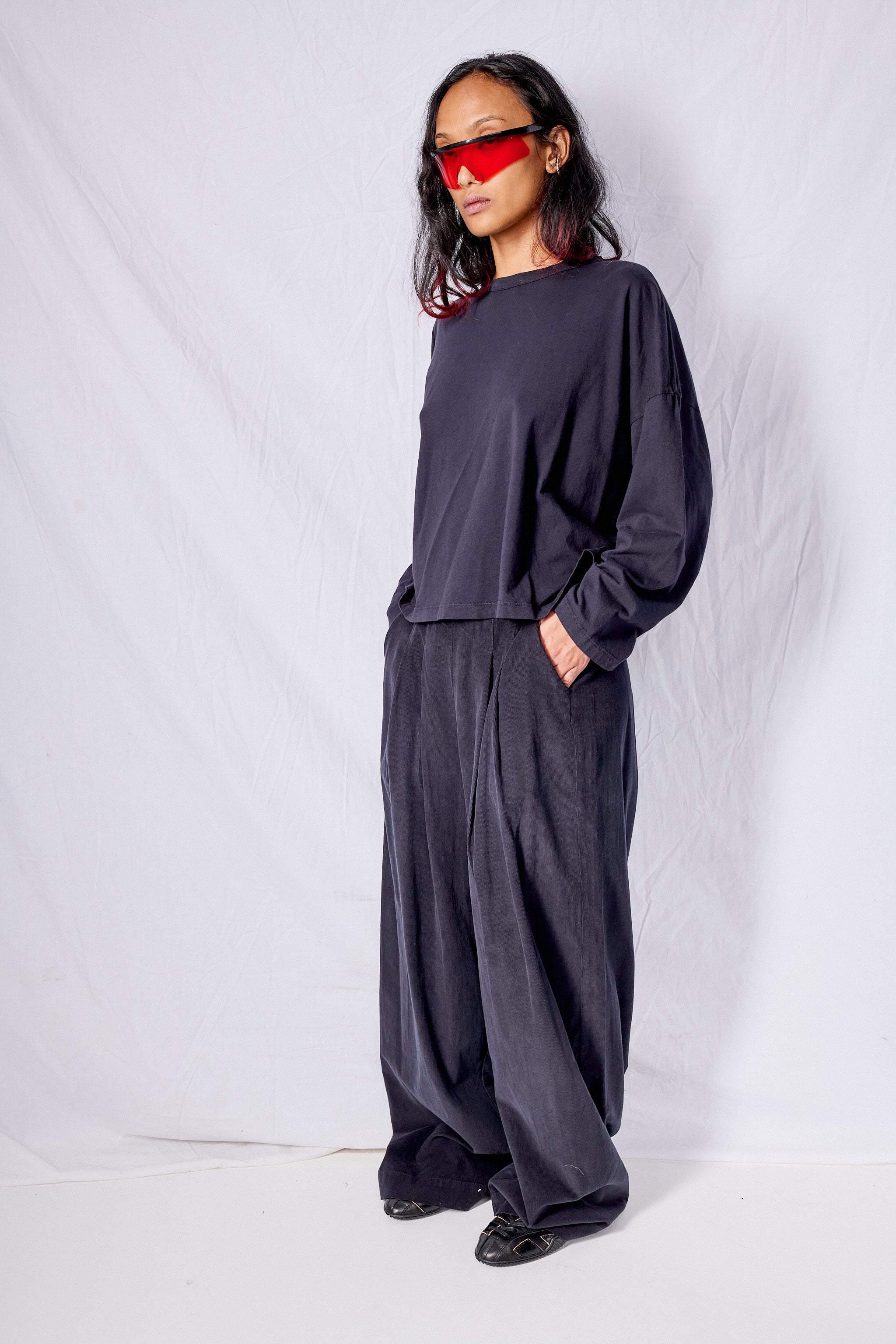 Dark Navy Wide Leg Pant