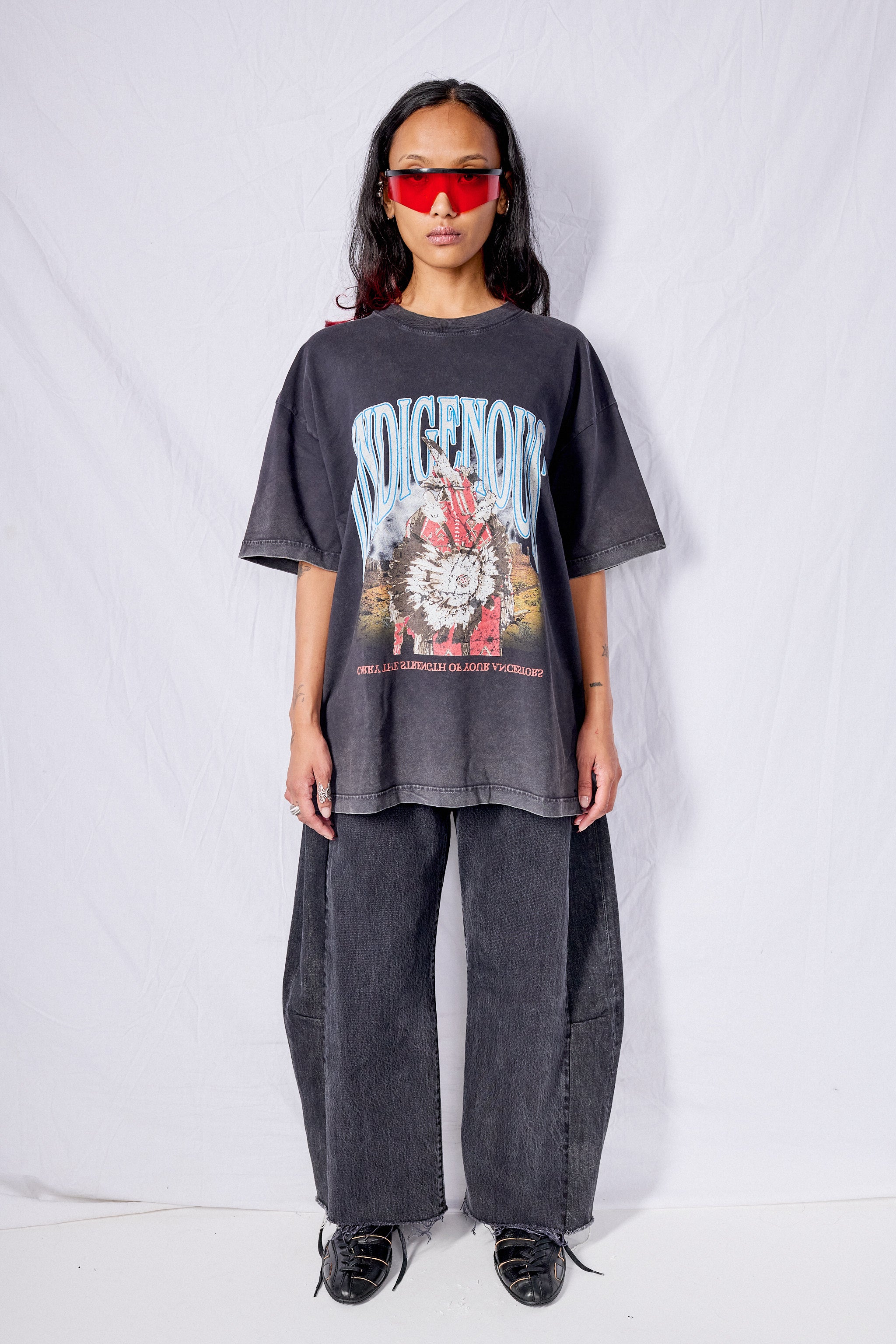 Washed Black Indigenous T-Shirt