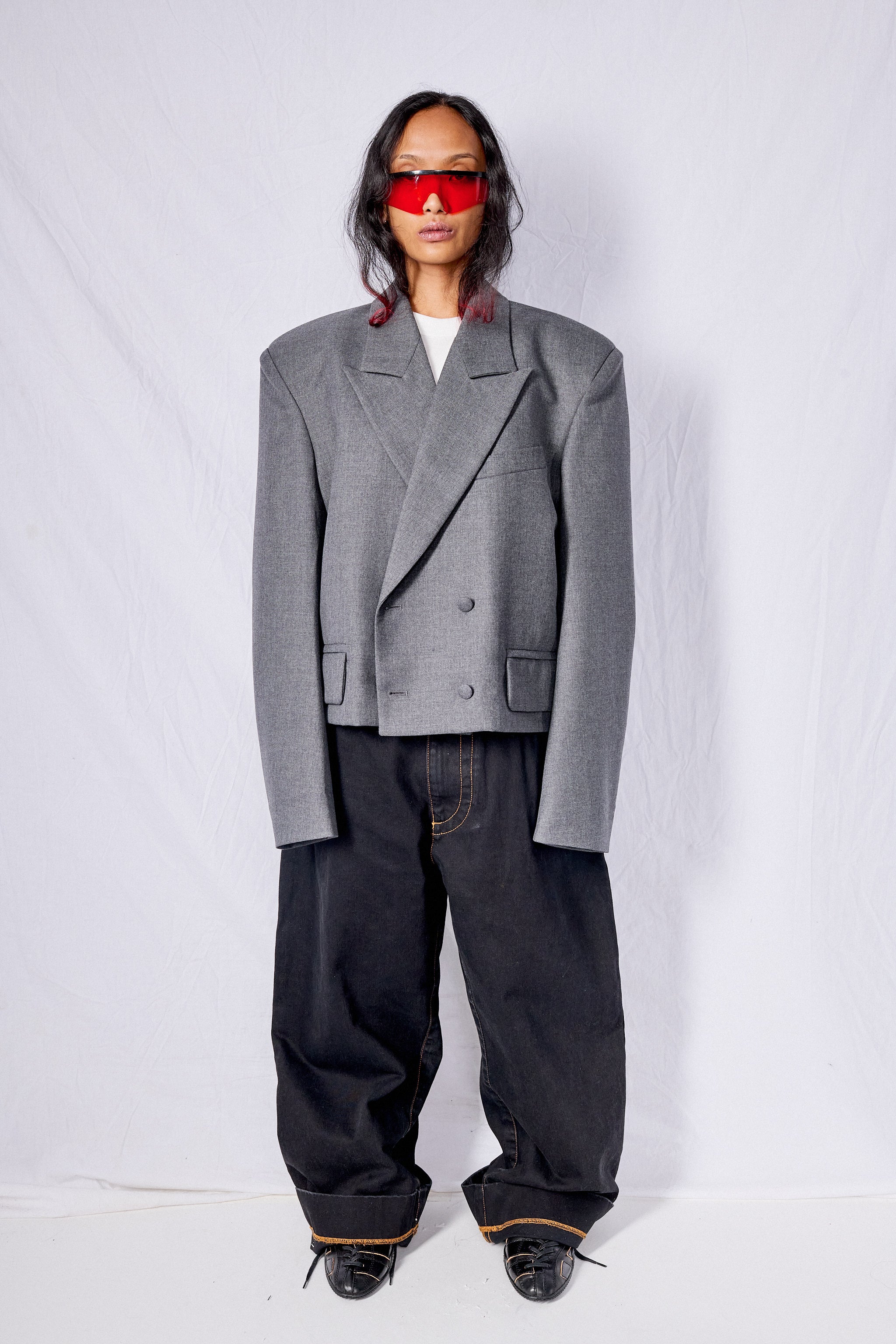 Dark Grey Slouchy Blazer