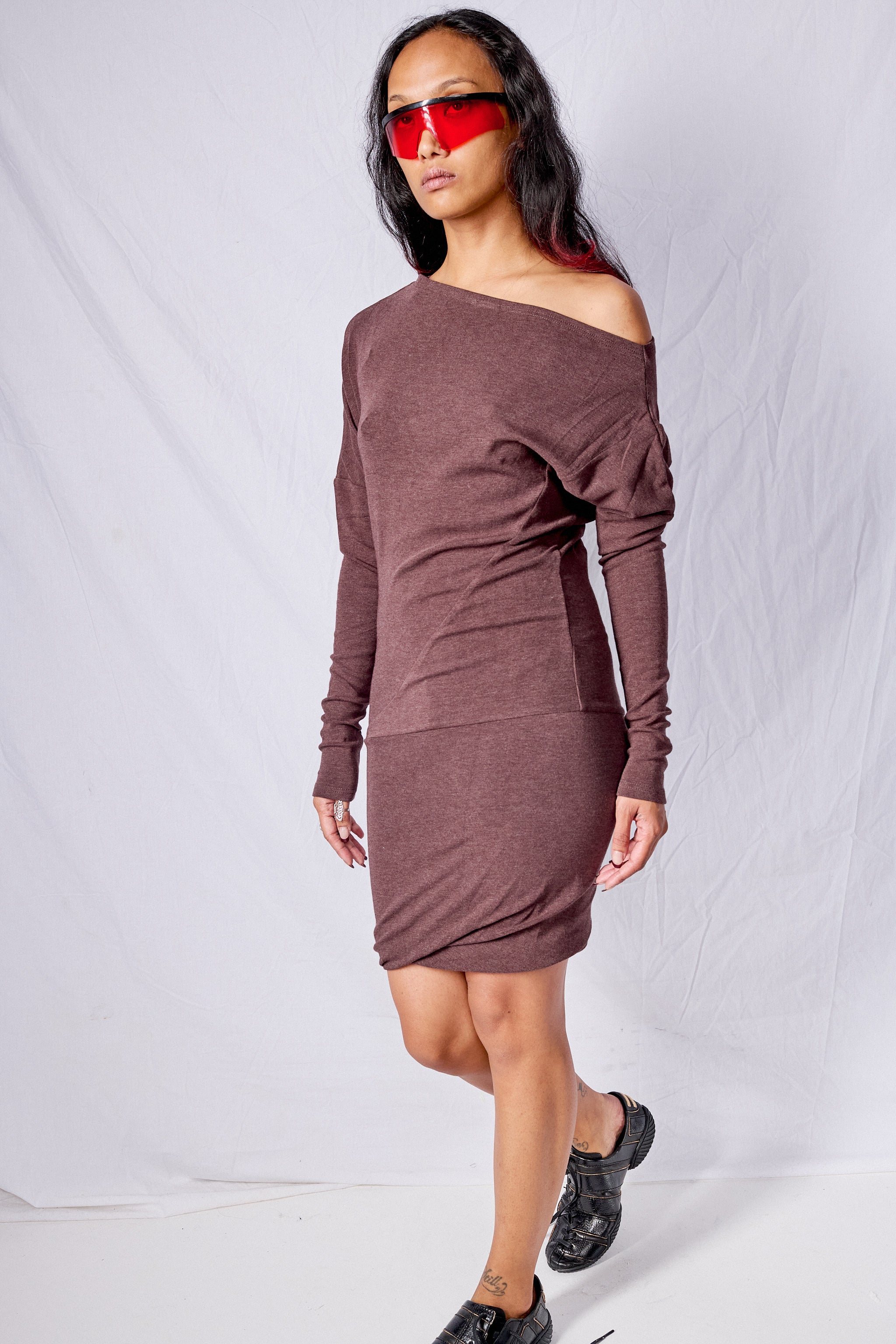 Burgundy Leslie Dress