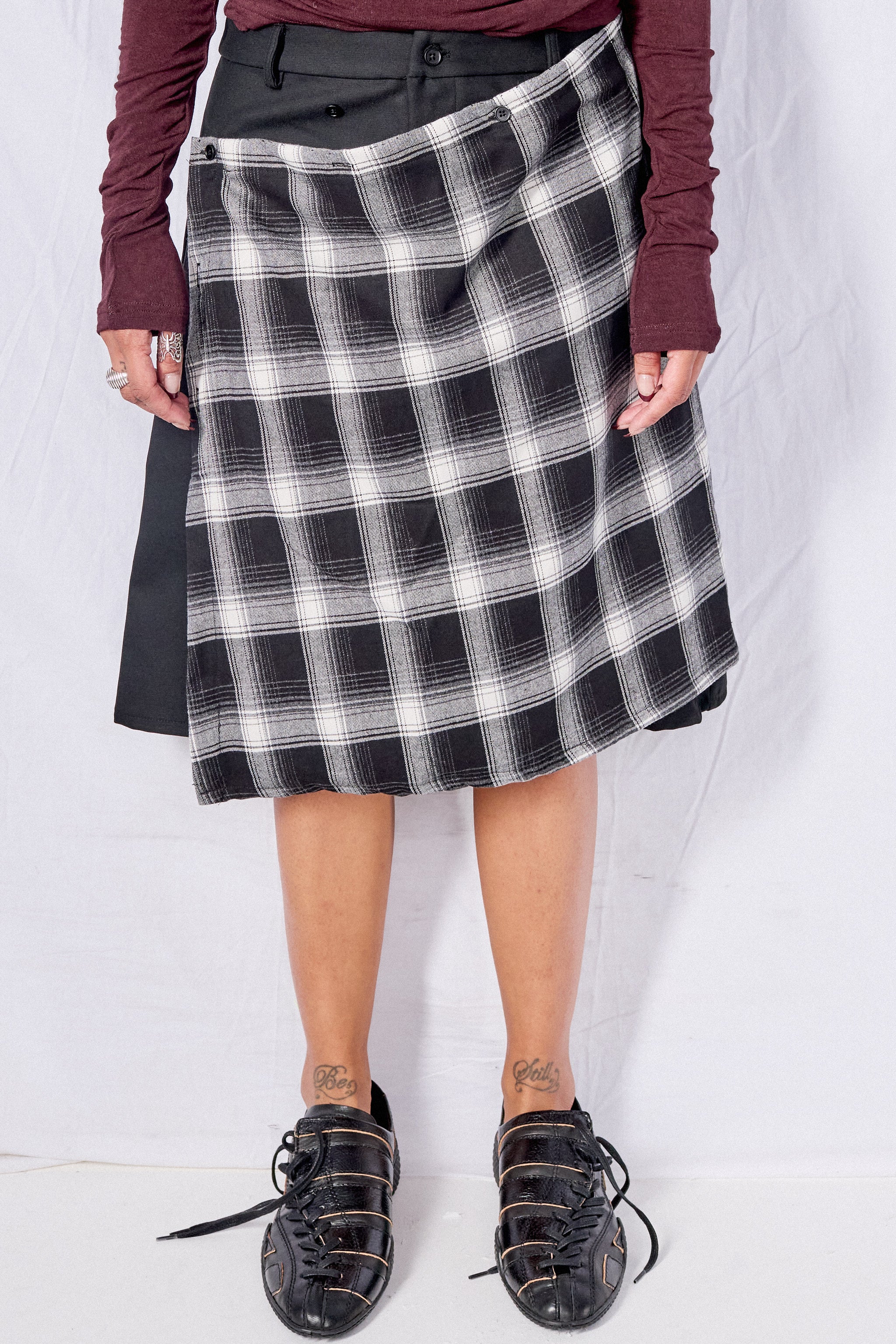 Plaid Office Party Skirt