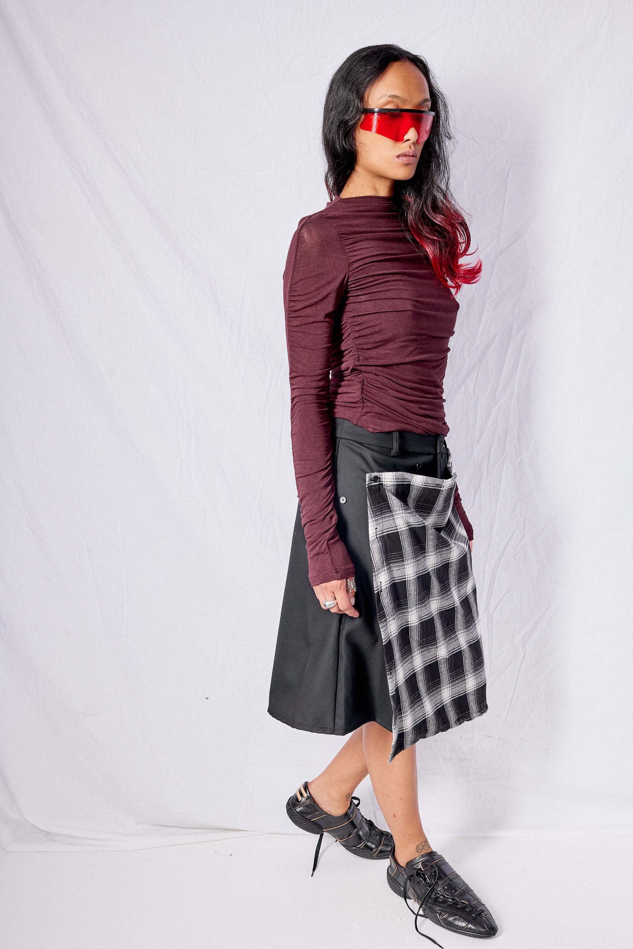 Plaid Office Party Skirt