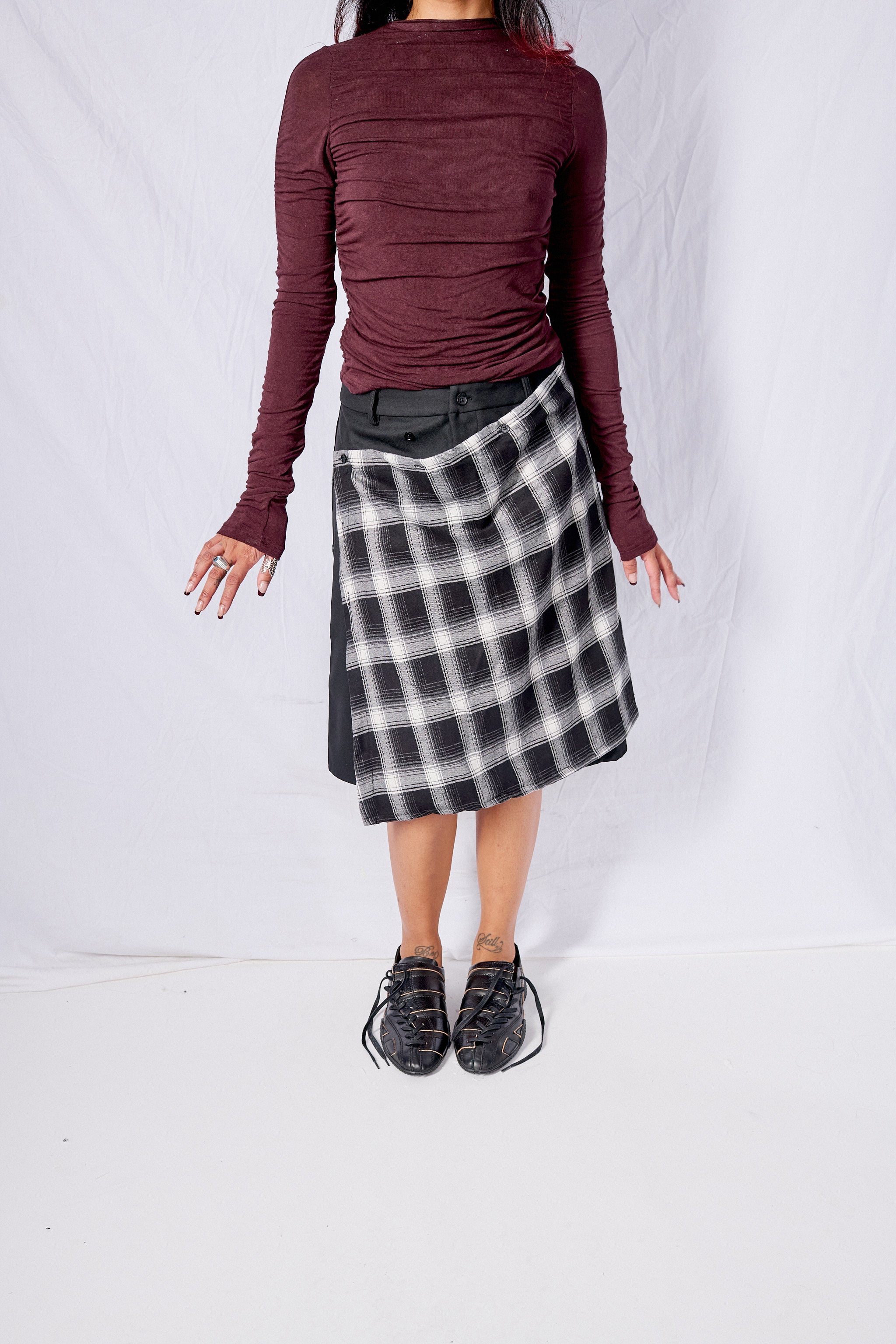 Plaid Office Party Skirt