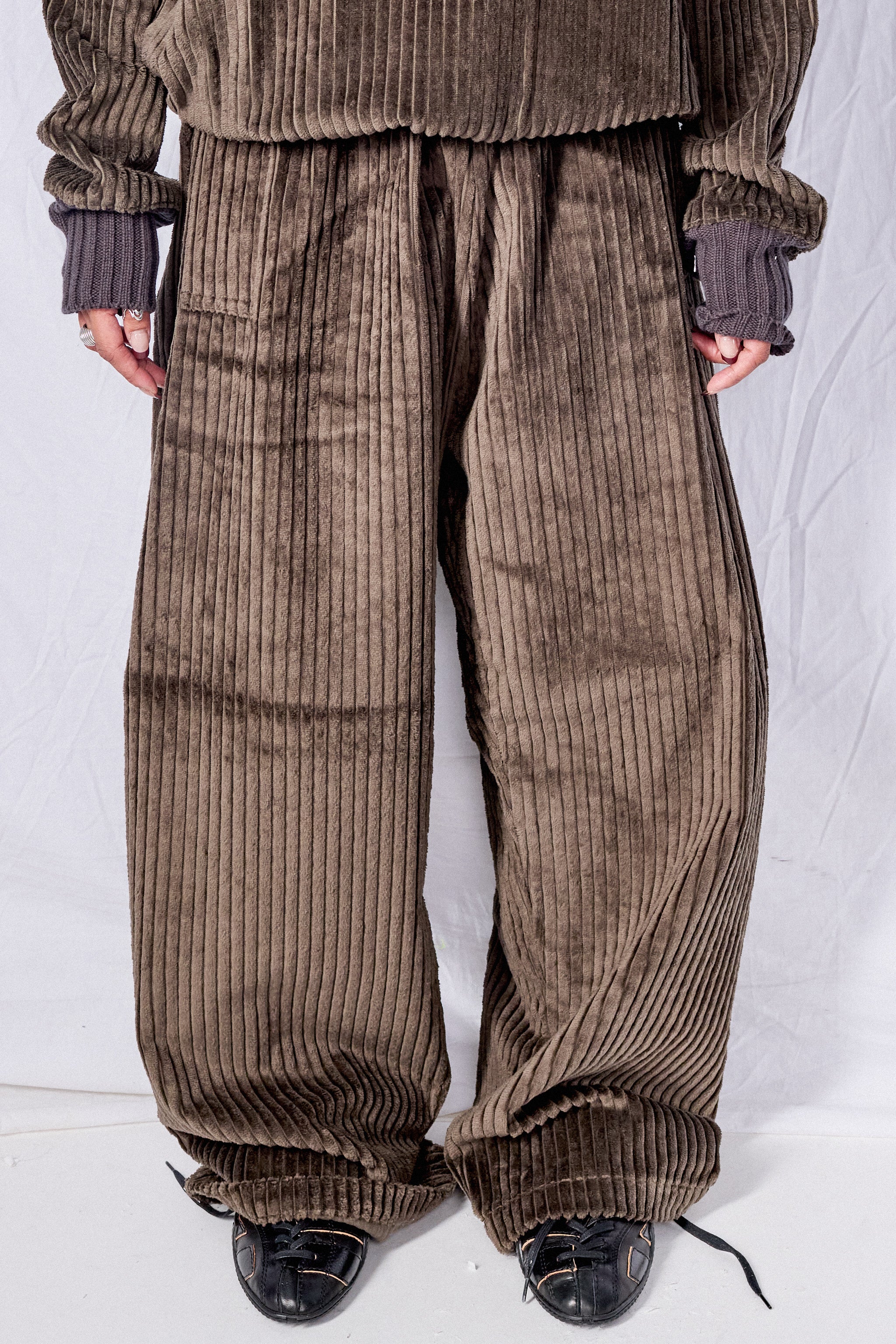 No.287 Brown Corduroy Flap Pocket Trousers