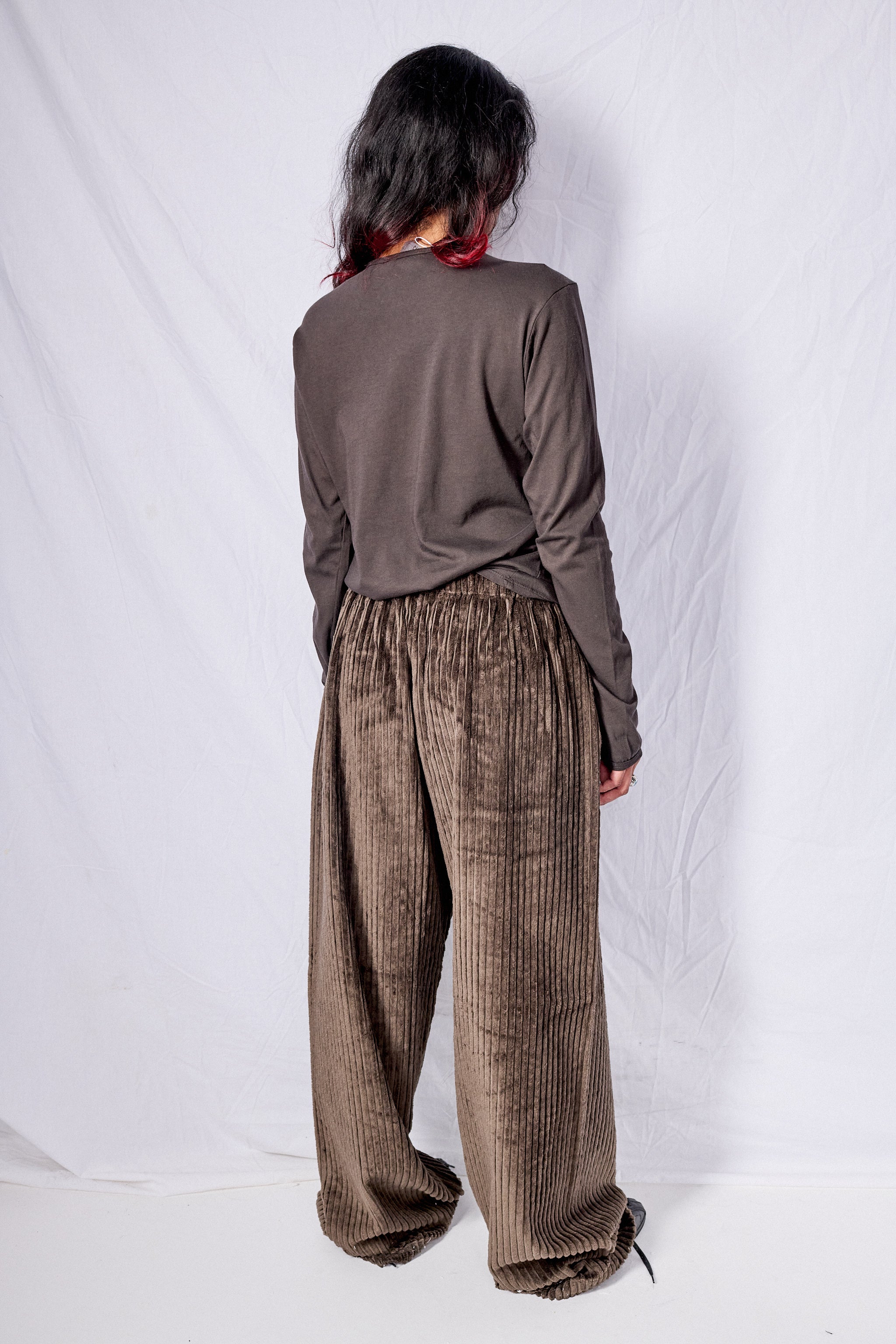 No.87 Brown Organic Cotton Long Sleeve T-Shirt