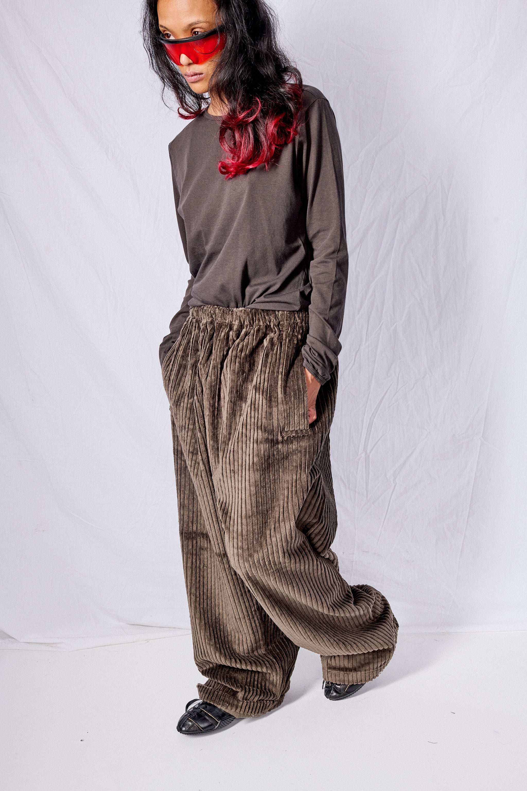 No.87 Brown Organic Cotton Long Sleeve T-Shirt