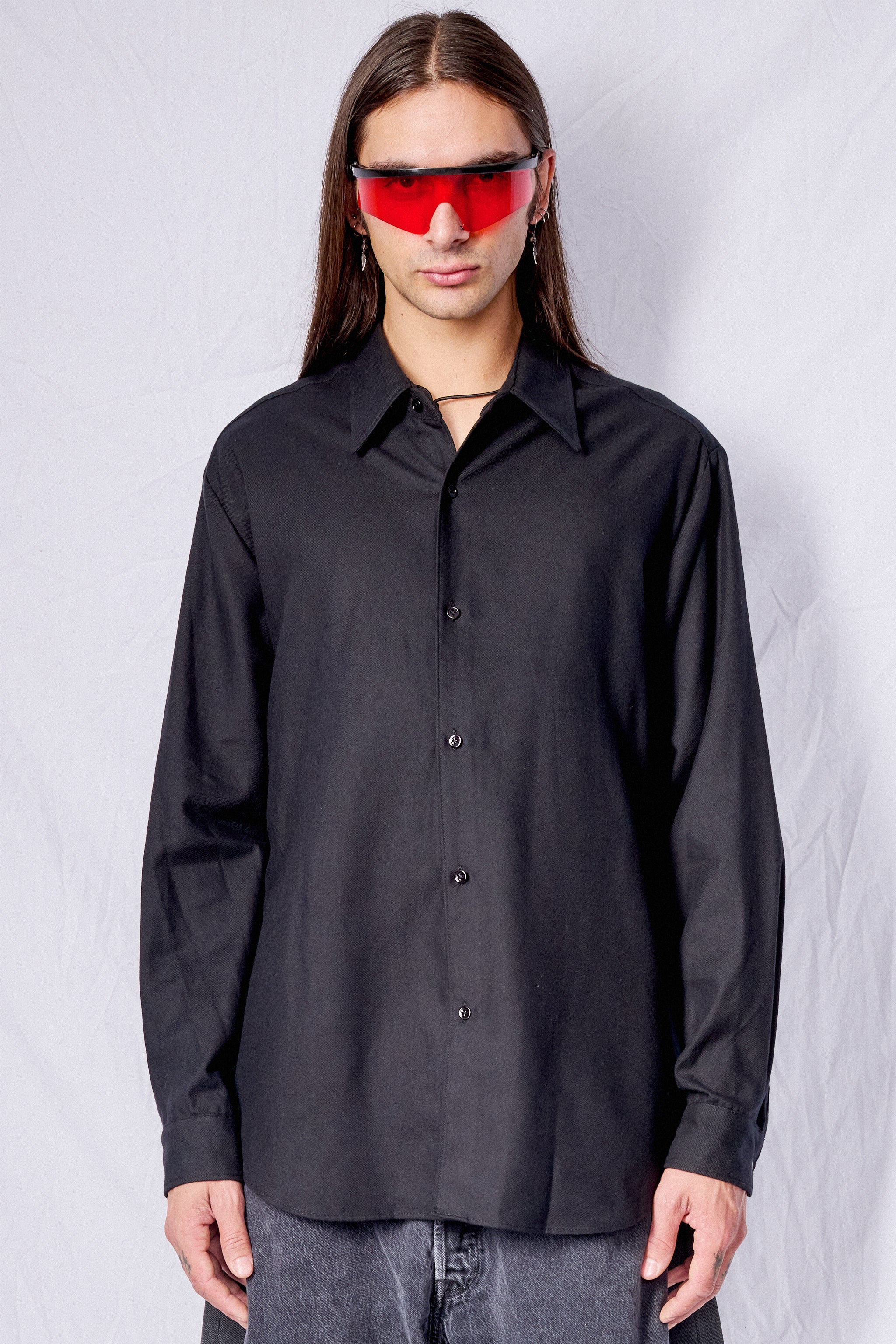 Black Tencel Classic Shirt