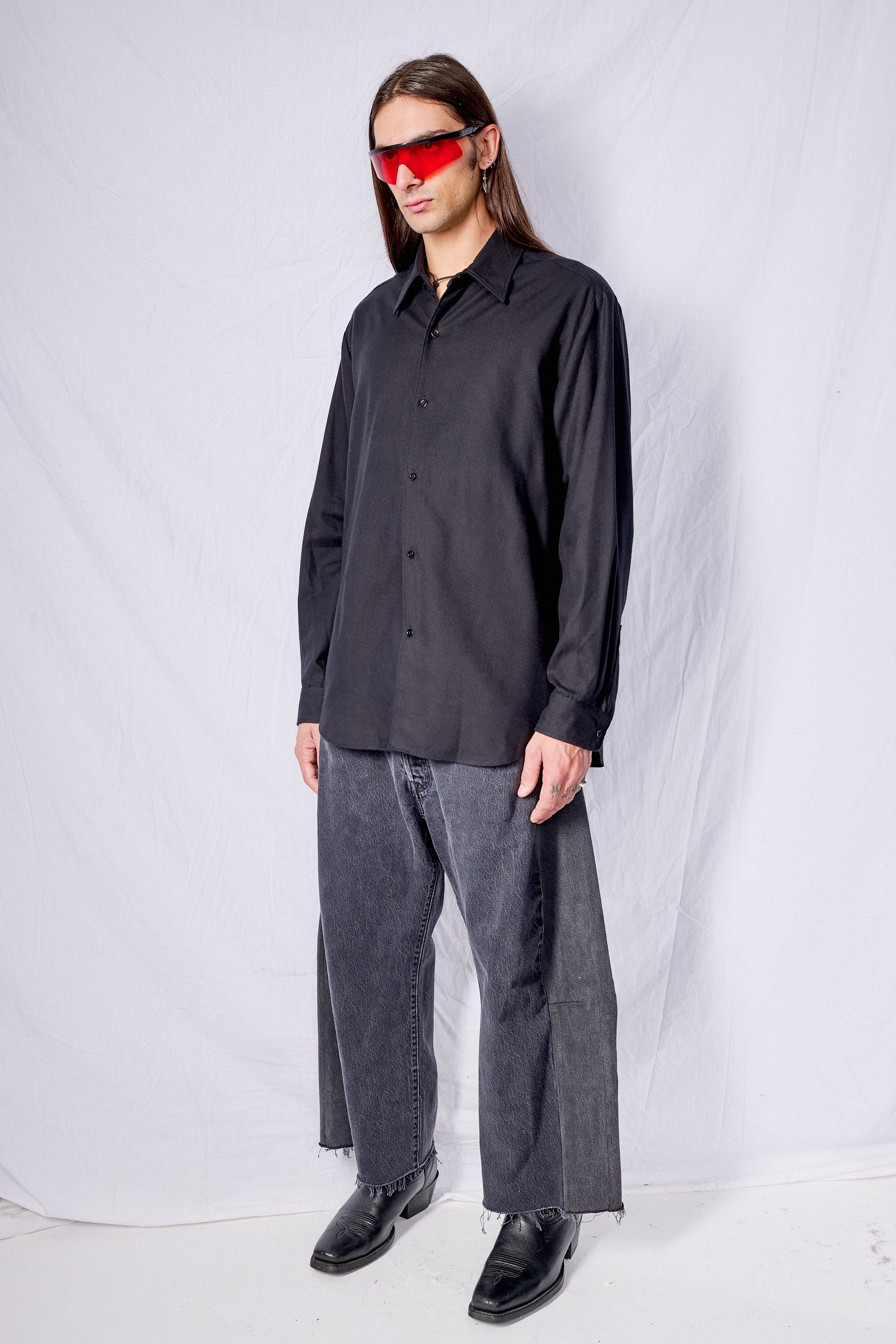 Black Tencel Classic Shirt