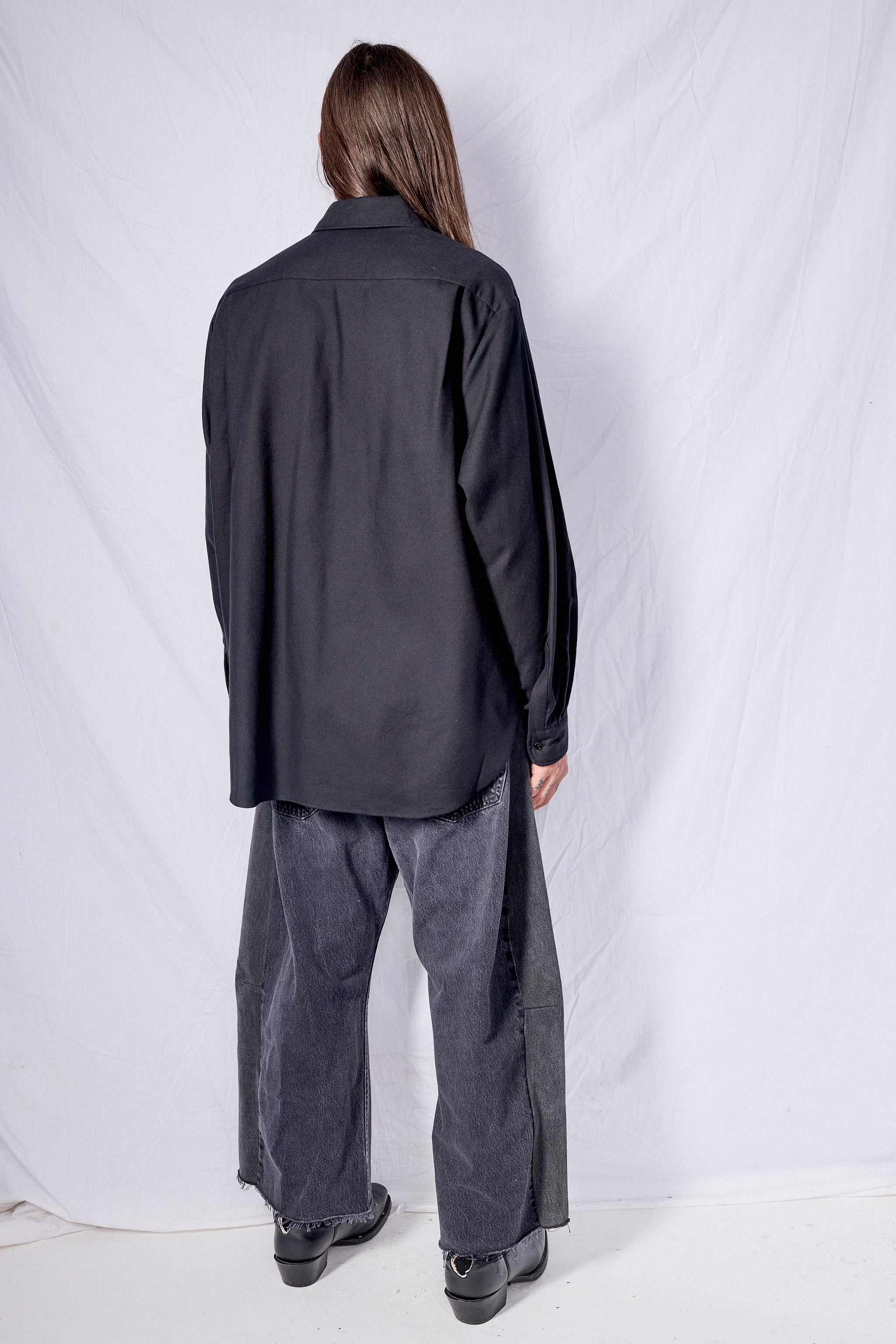 Black Tencel Classic Shirt