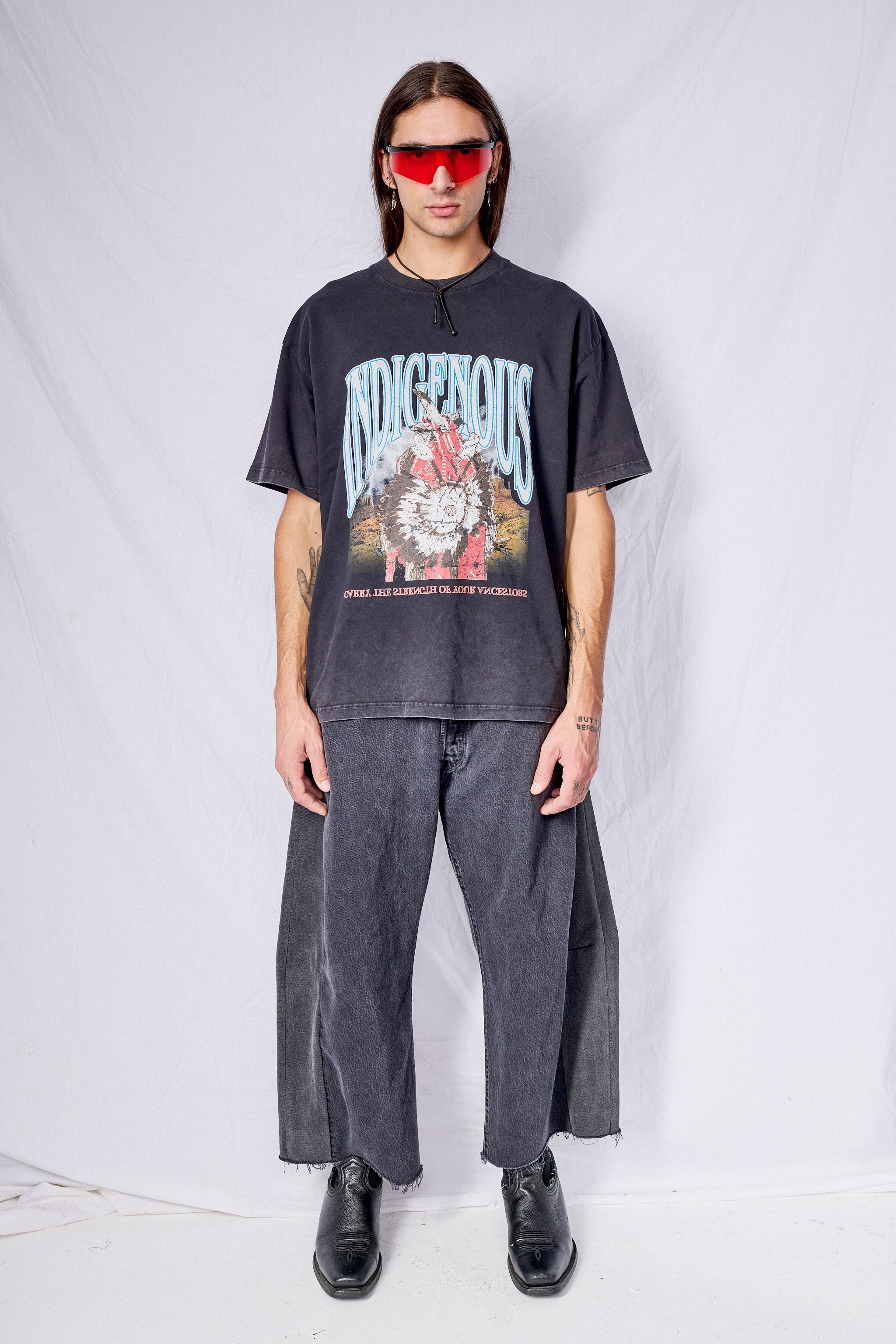 Washed Black Indigenous T-Shirt