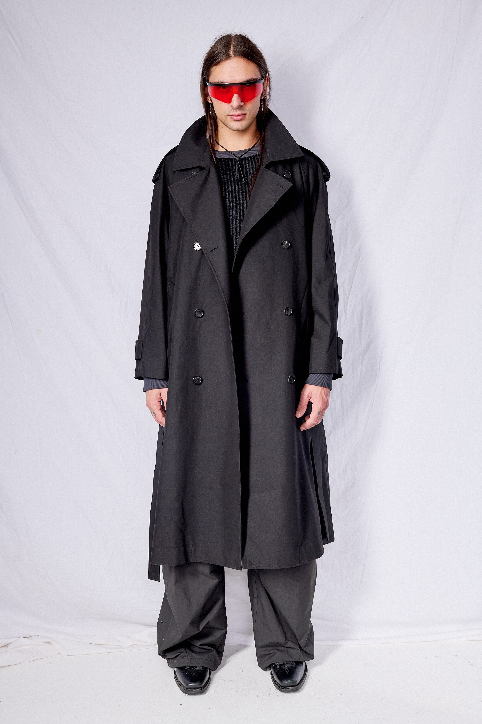 Black Unisex Oversized Trench Coat - Dunst – Assembly New York