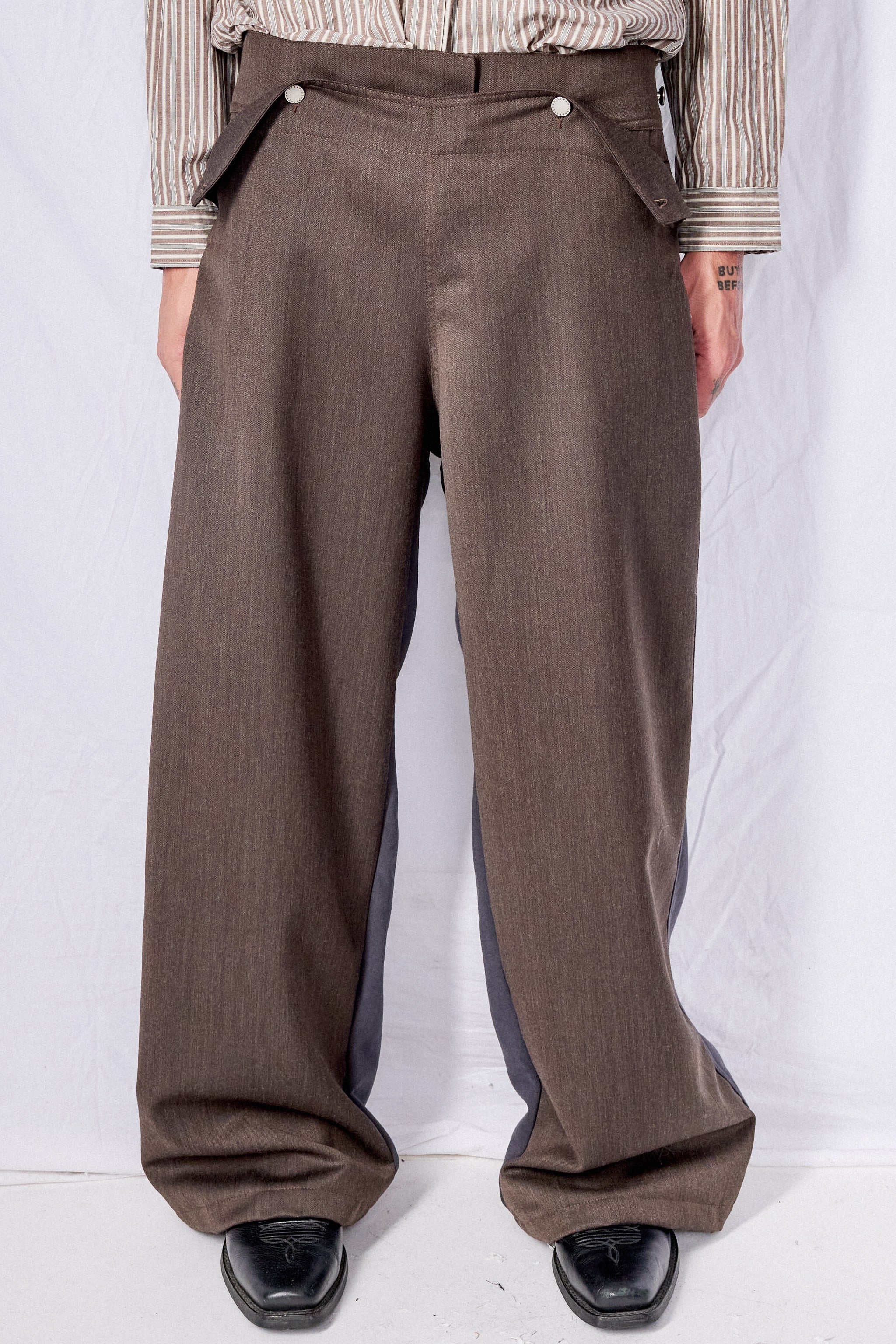 Brown Dual Sailor Lounge Trousers