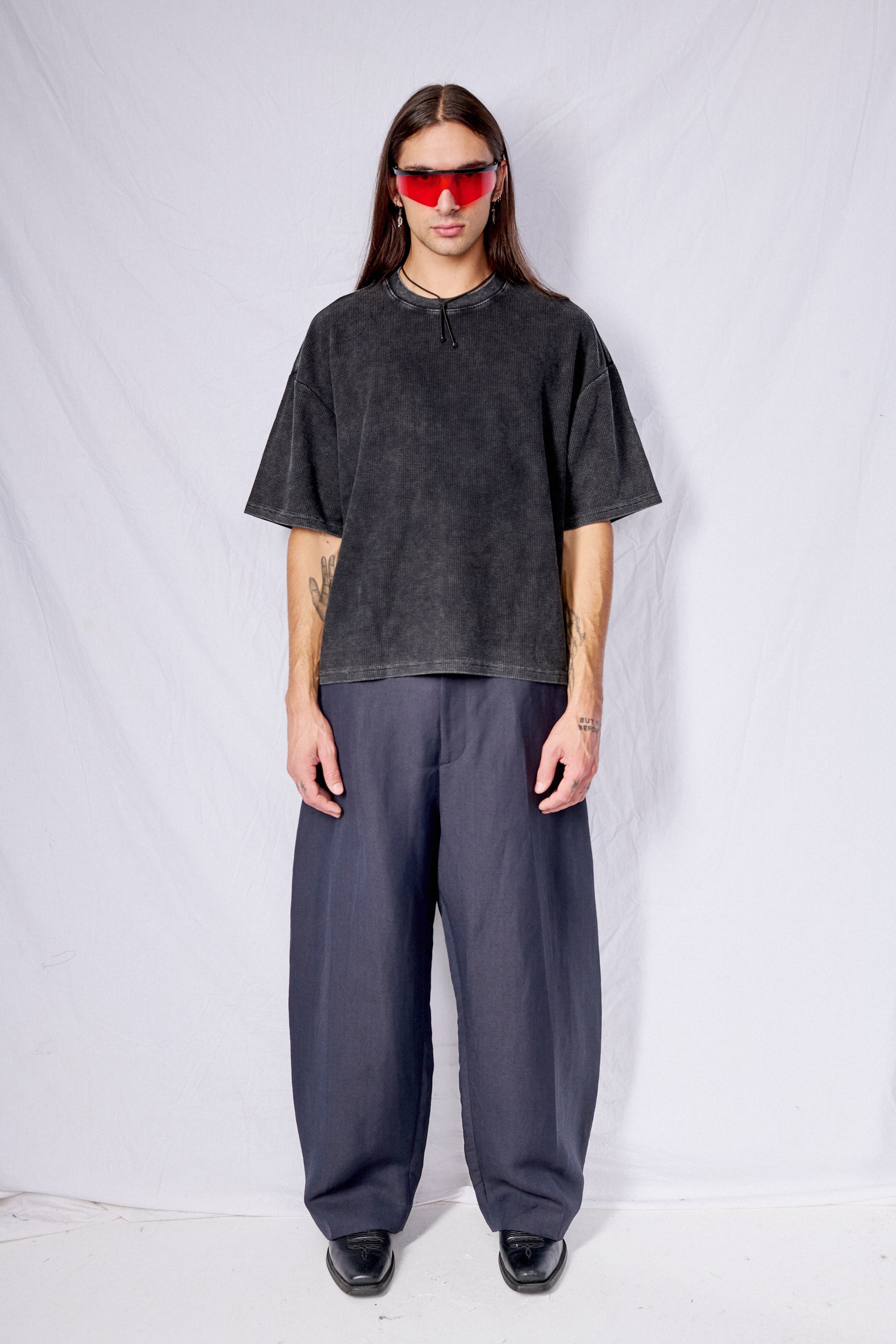 Black Acid Thermal T-Shirt