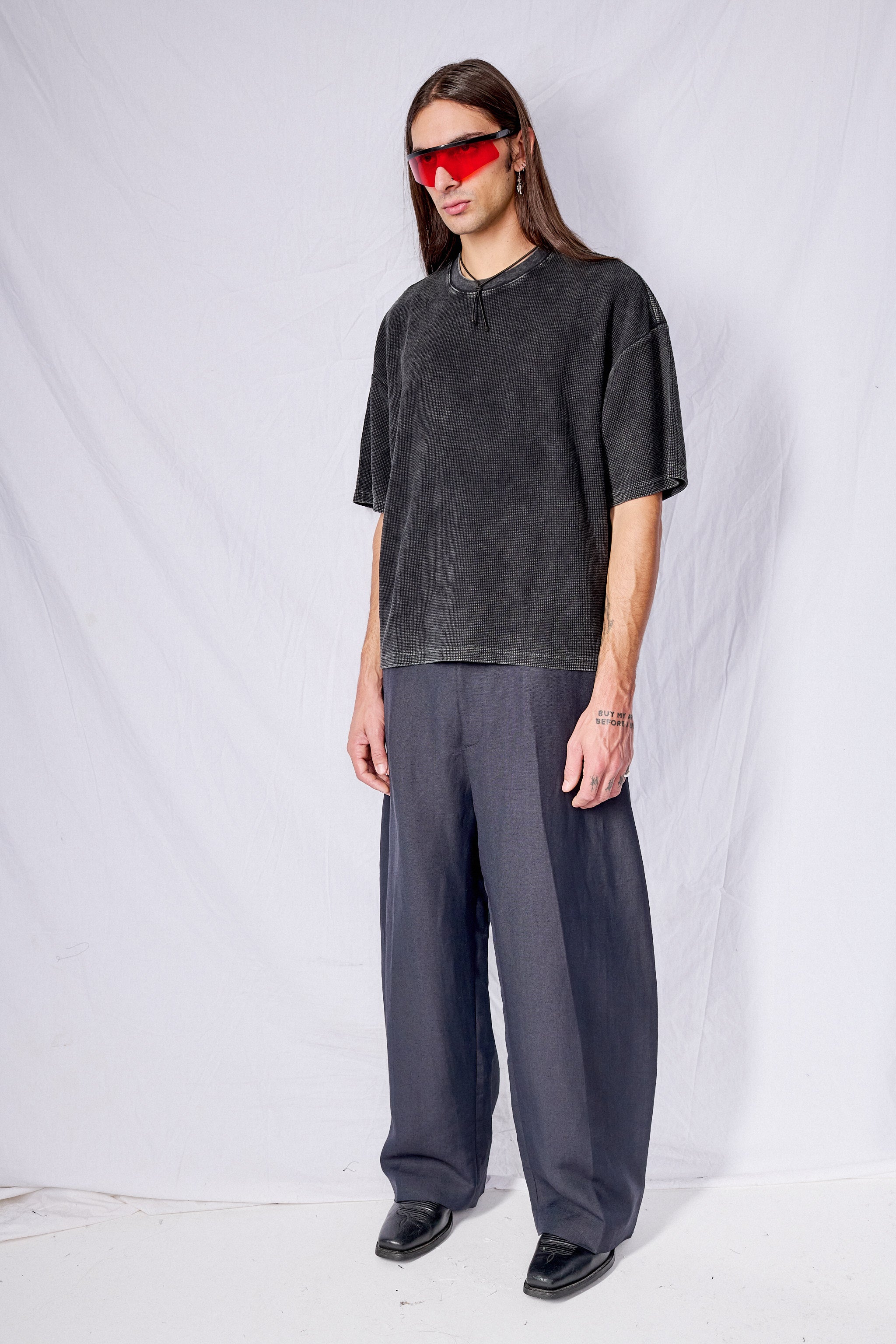 Black Acid Thermal T-Shirt