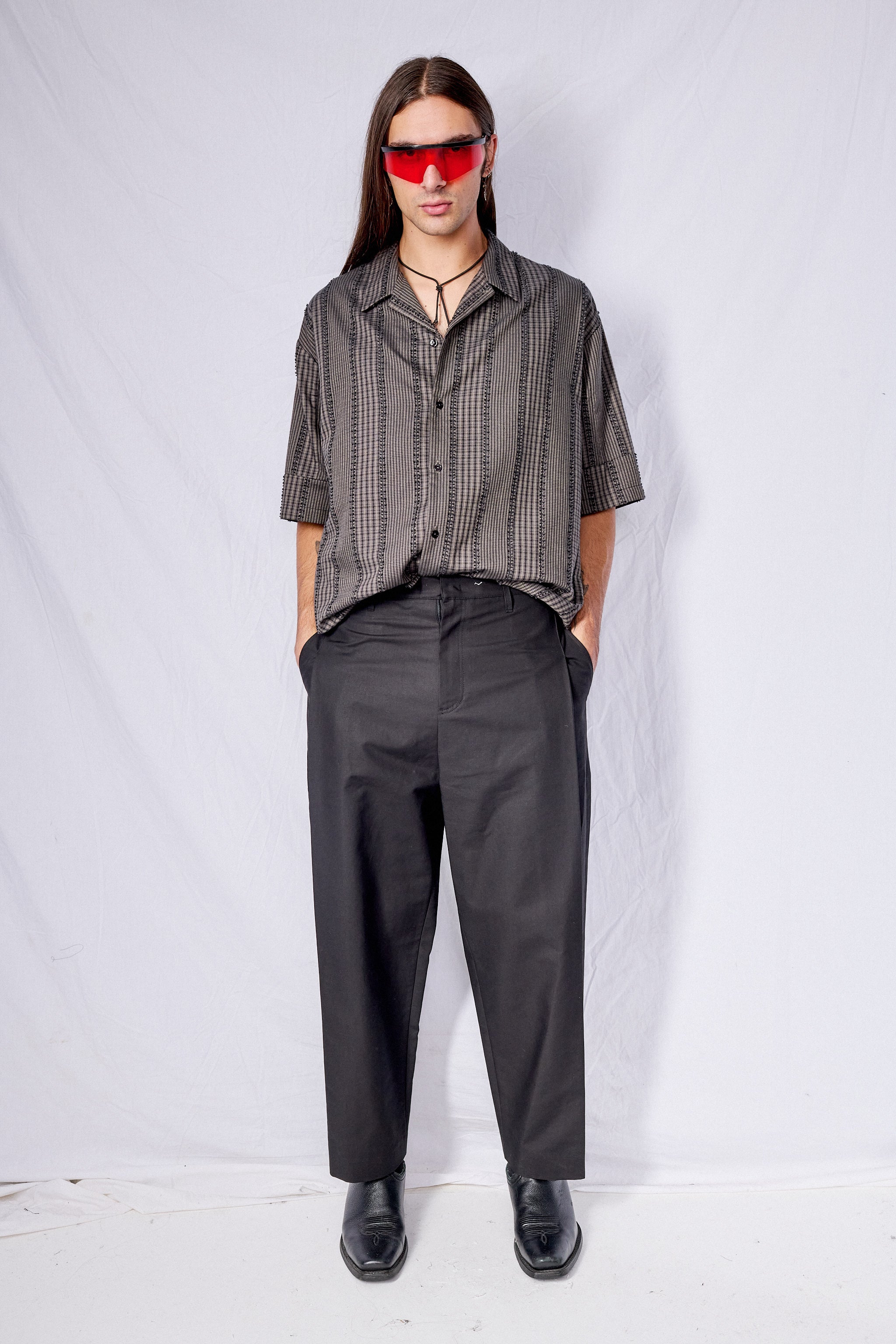 Black Snap Garconne Pants