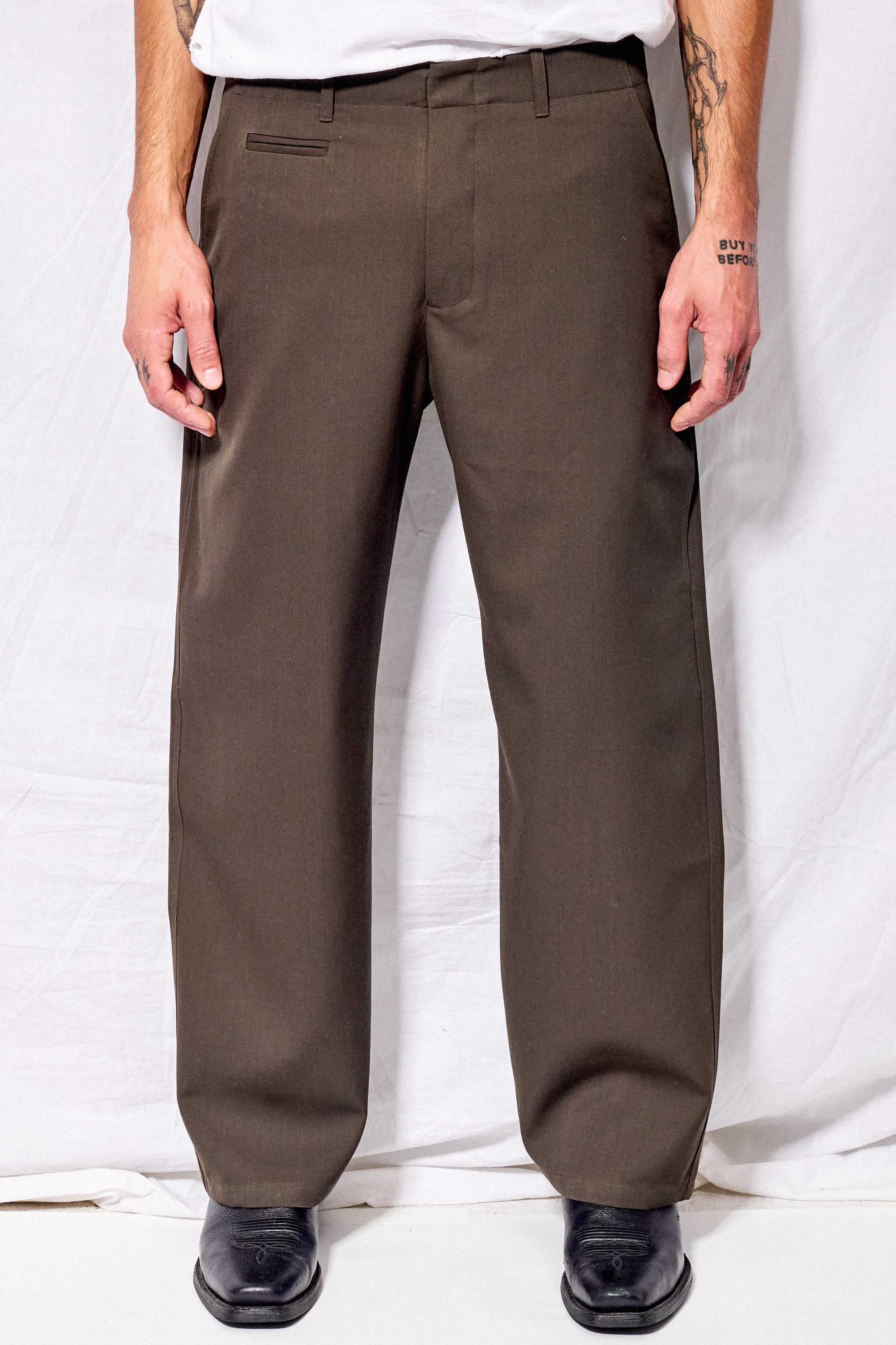 Brown Suiting Full Pant