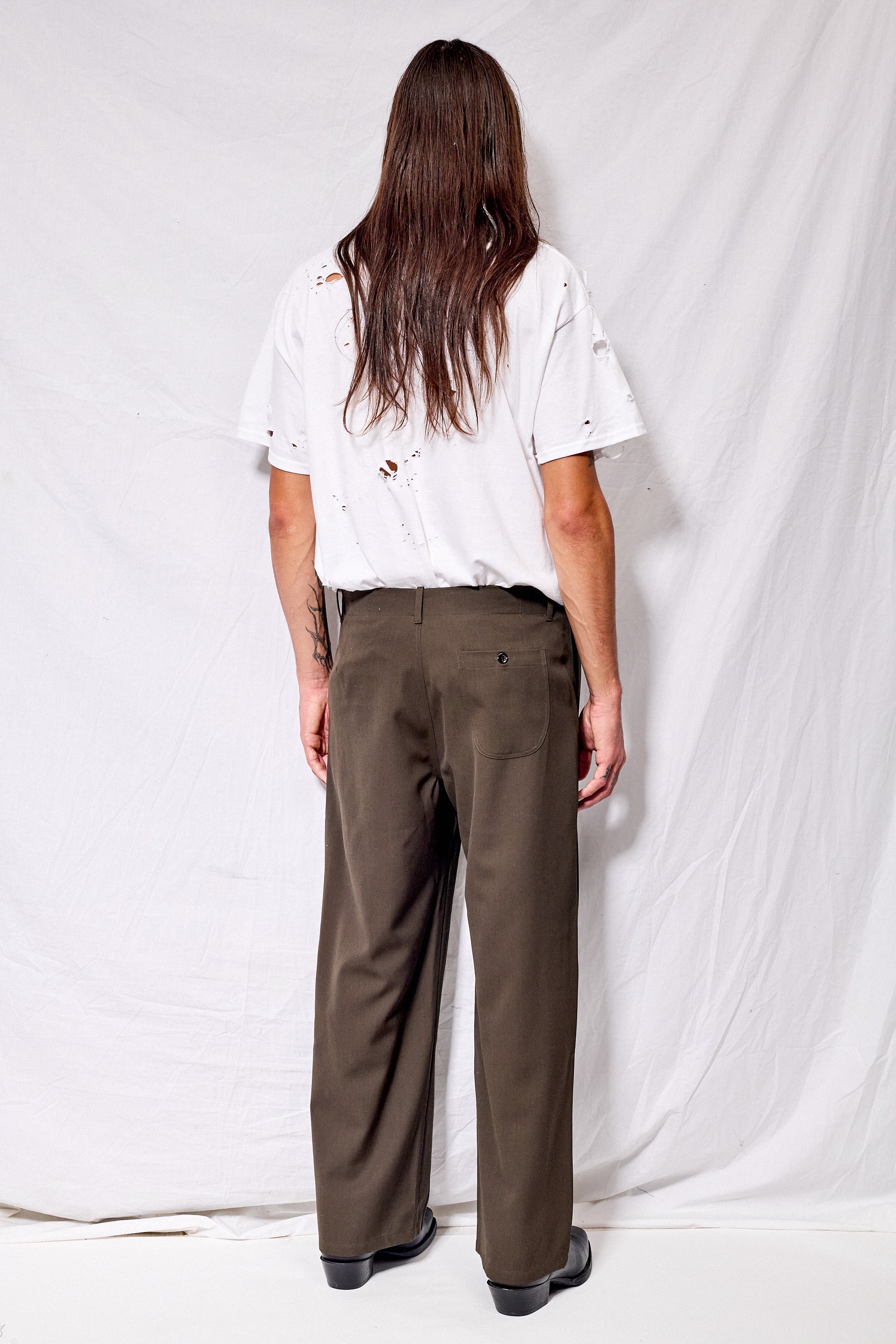 Brown Suiting Full Pant