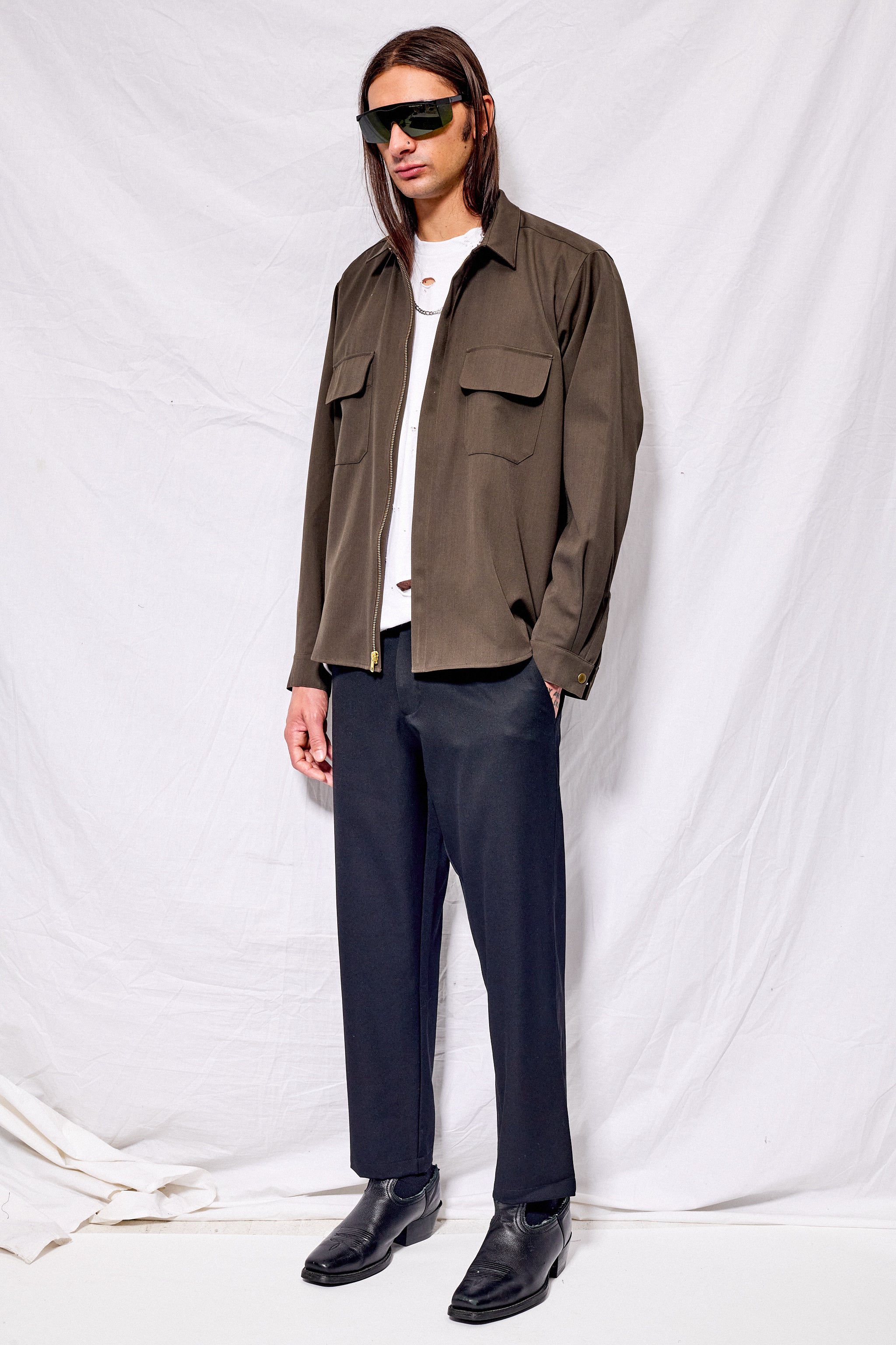 Black Suiting Curve Pant