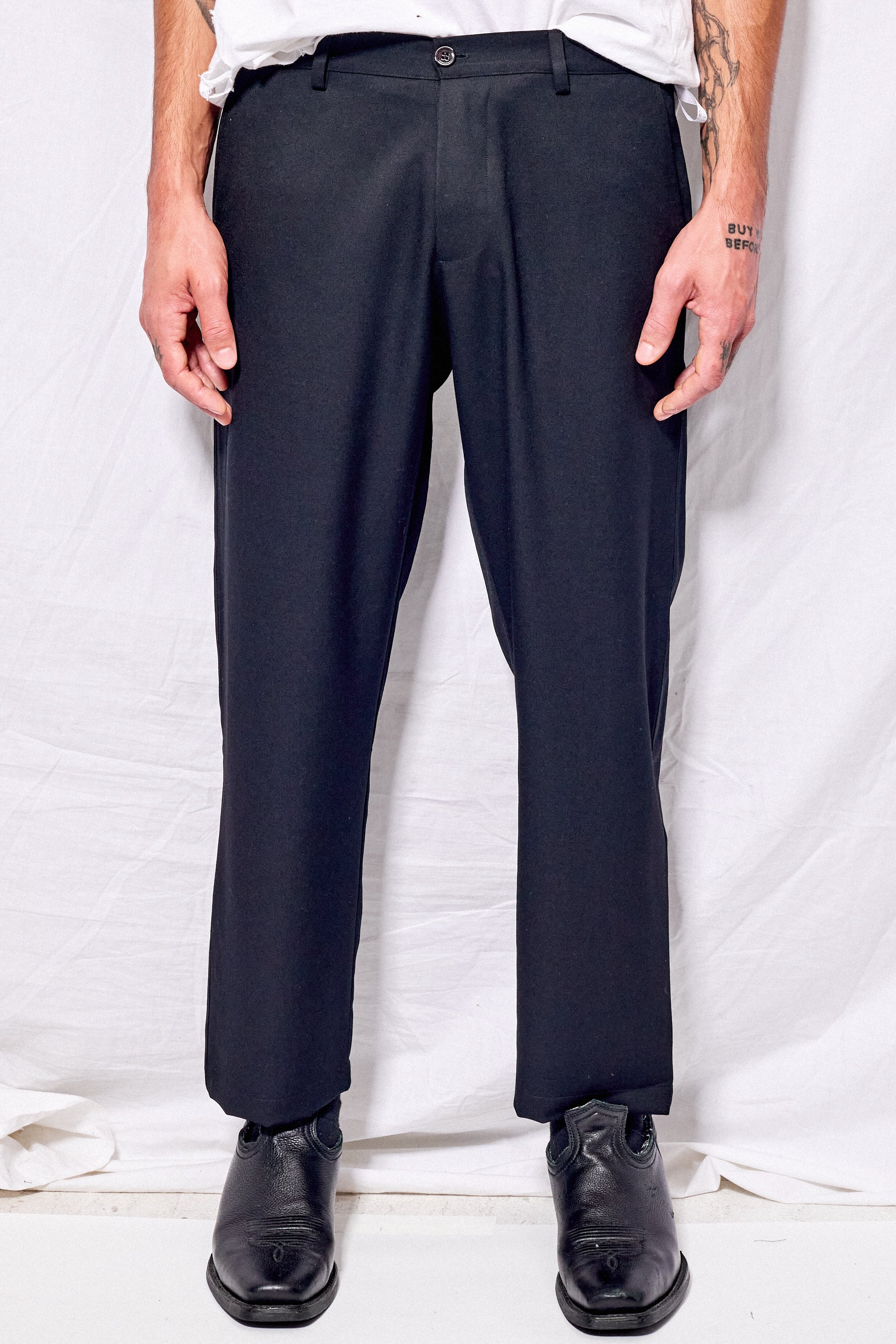 Black Suiting Curve Pant