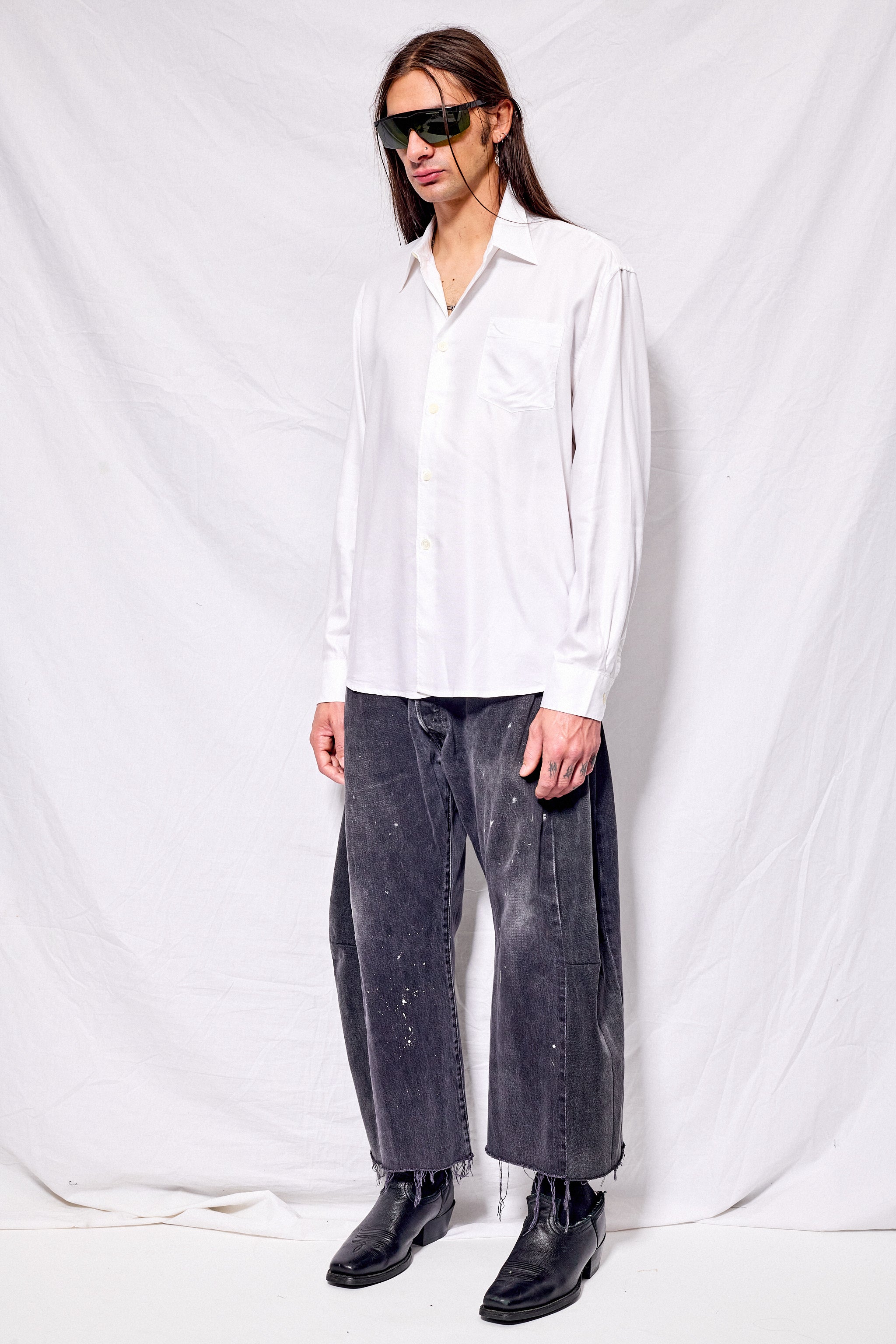 Static White Liquid Oxford Beyond Shirt