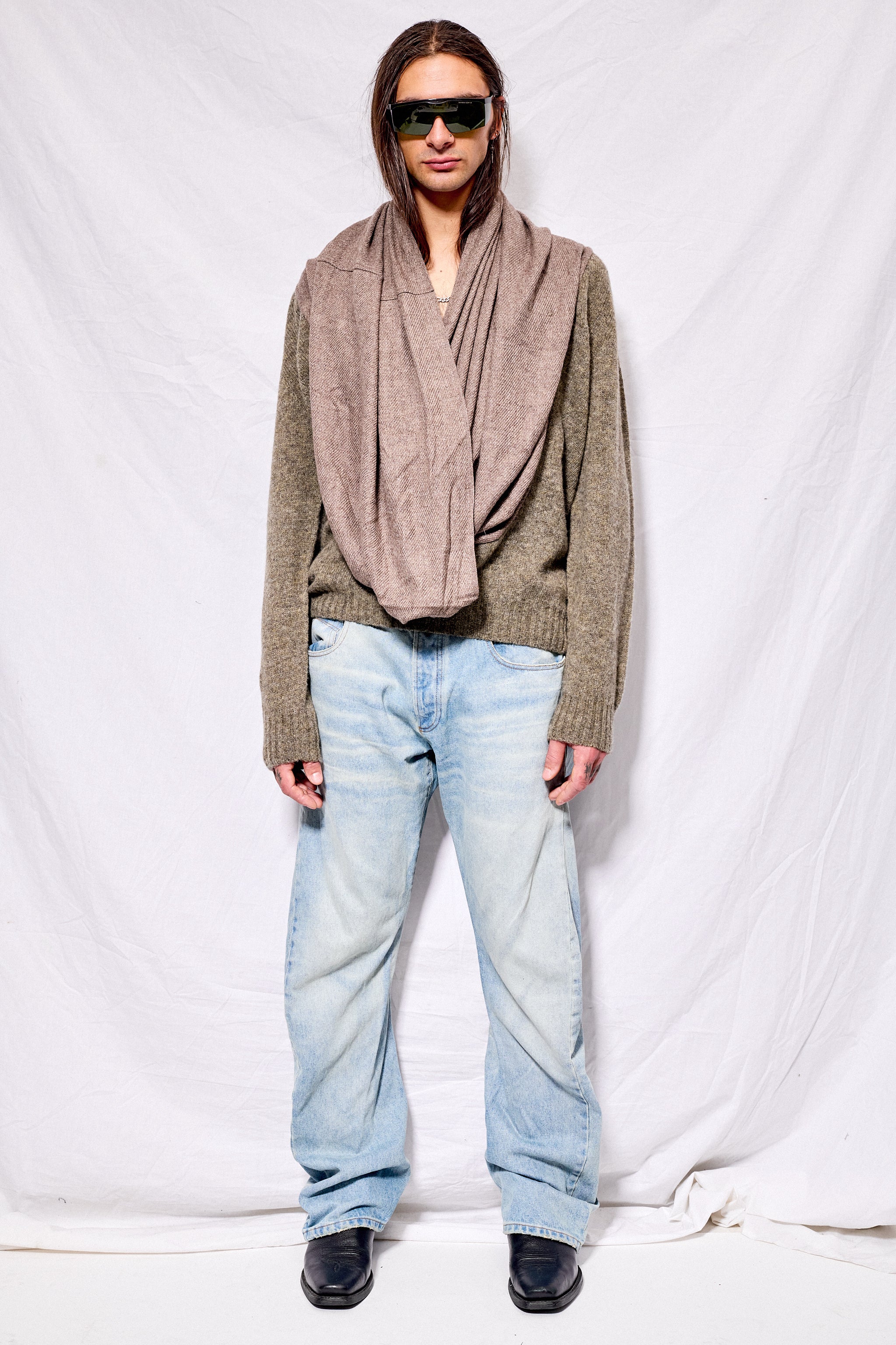 Brown No.80 Waterfall Sweater