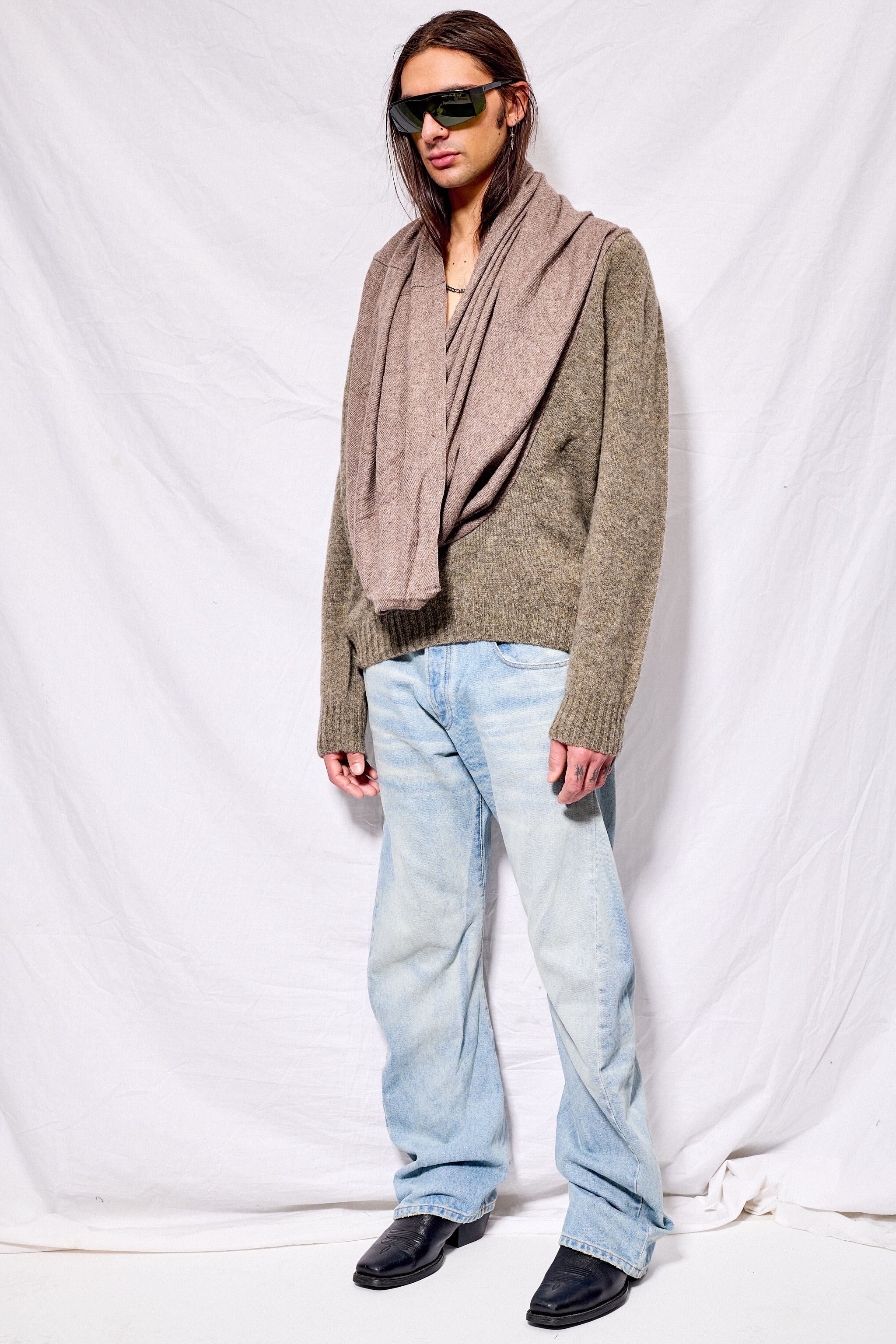 Brown No.80 Waterfall Sweater