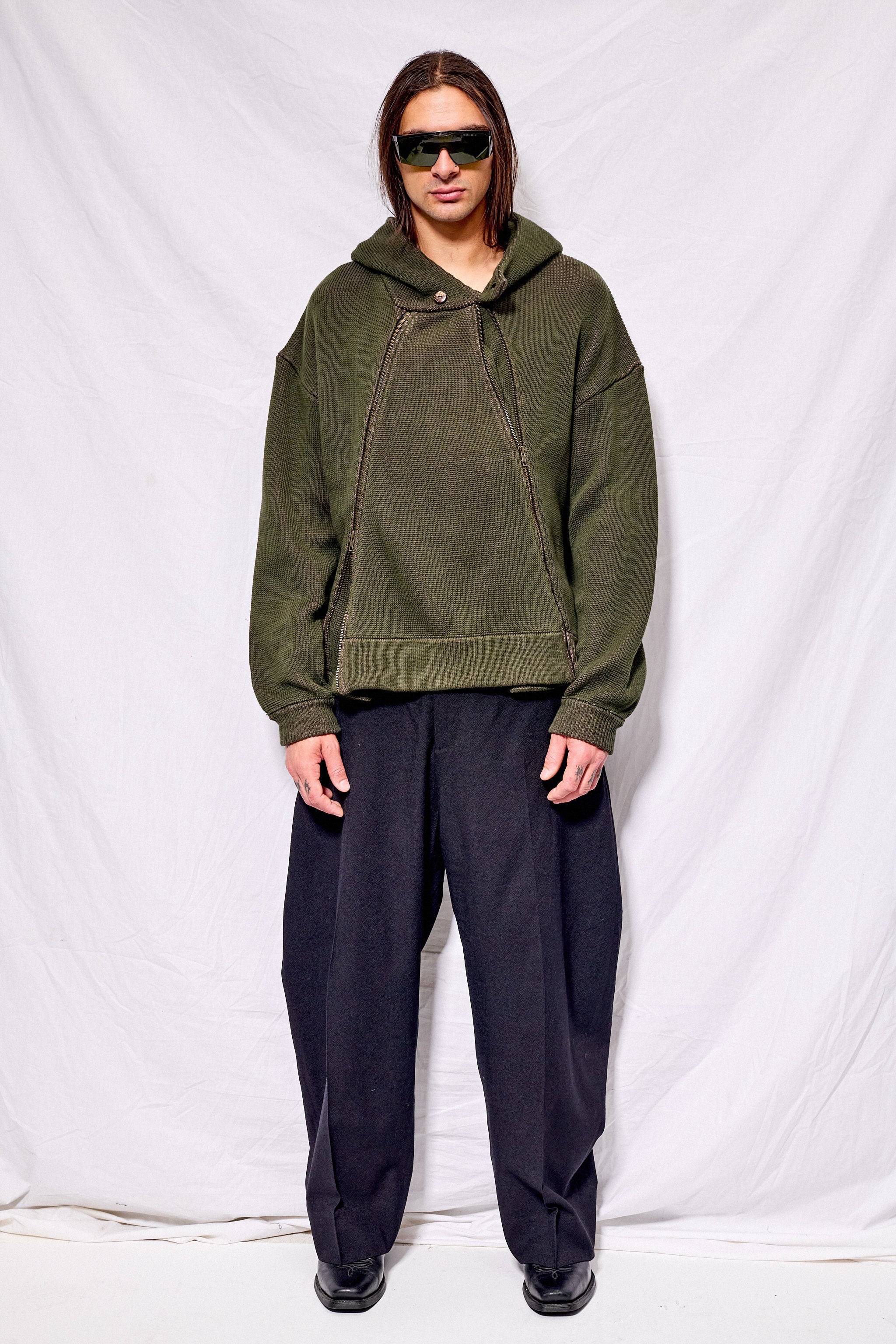 Swamp Triangle Zip Hoodie