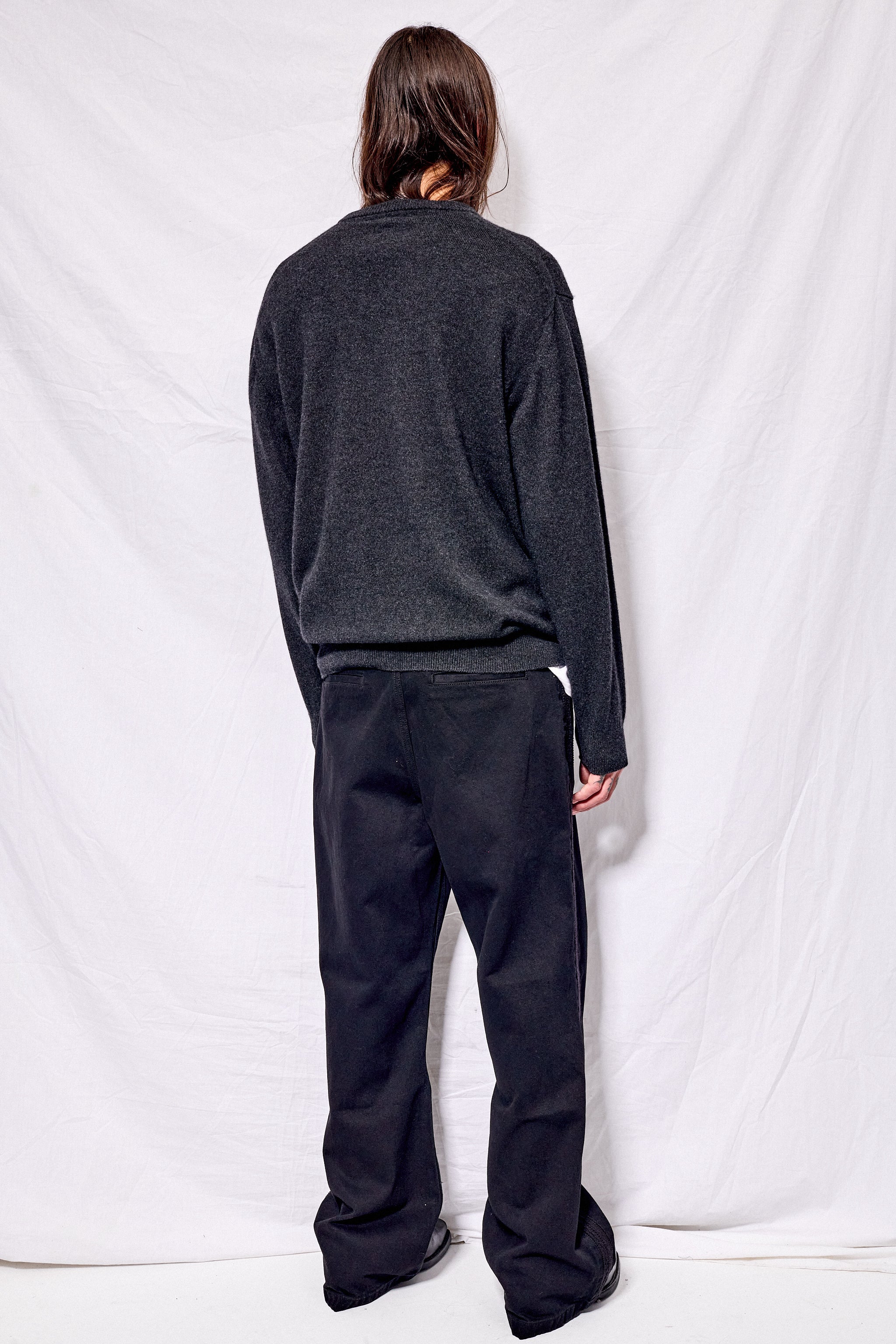 Melange Black Innocent Cashmere Crewneck