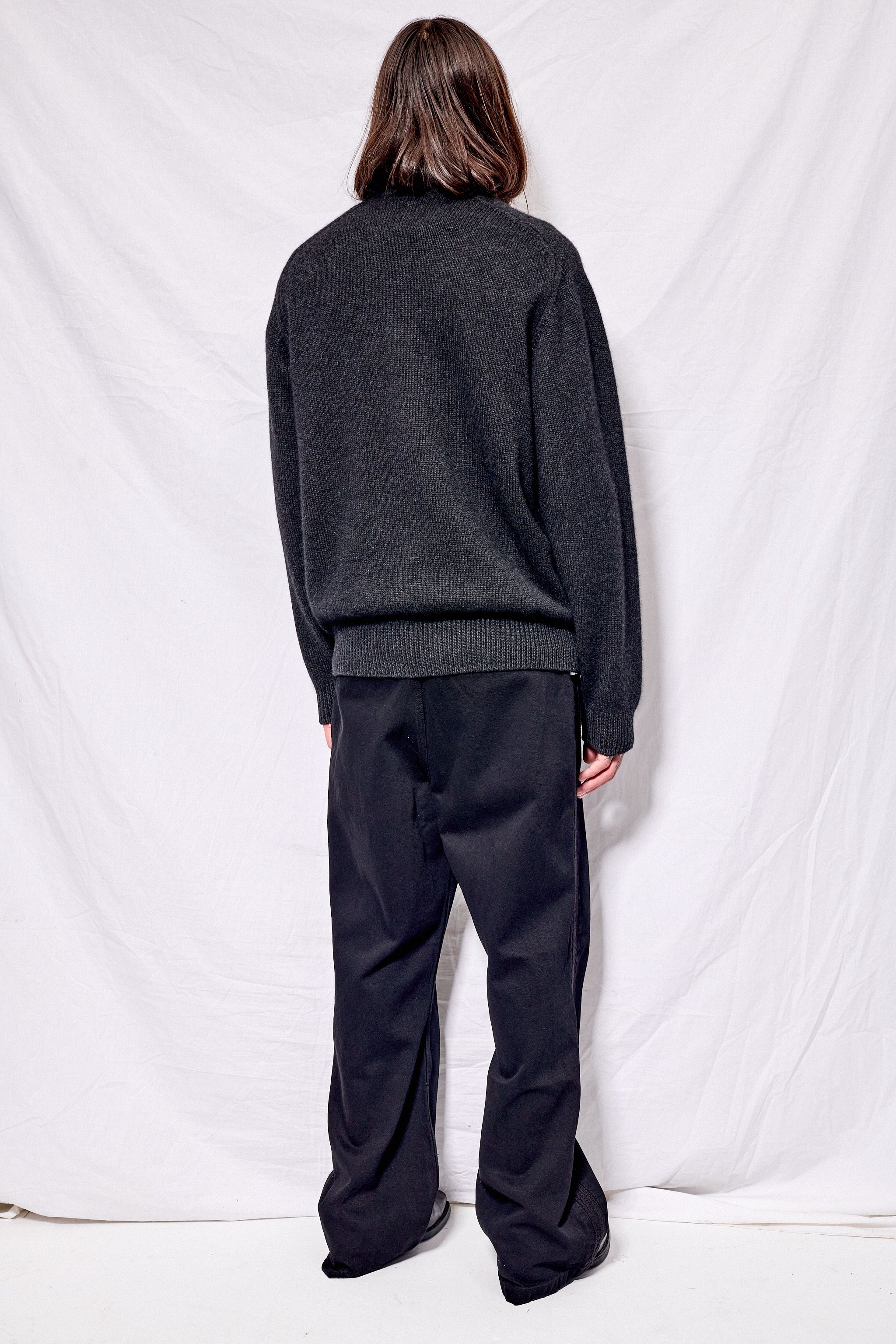 Melange Black Innocent Cashmere Heavy Weight Crewneck