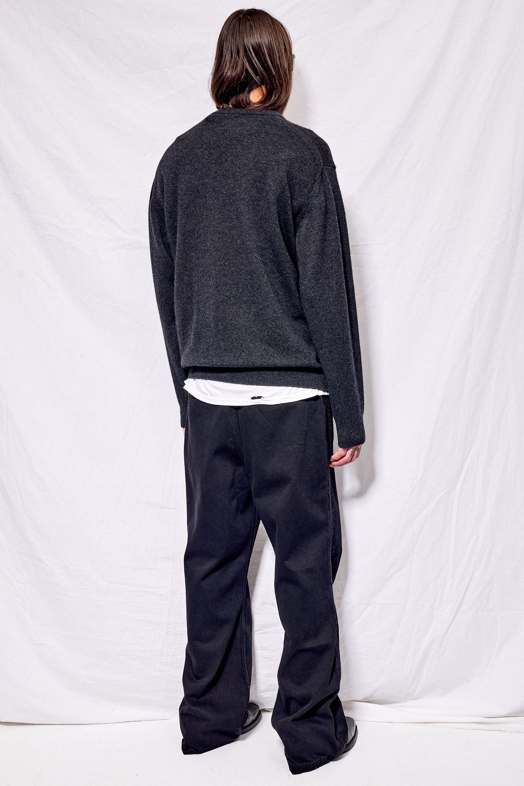 Charcoal Grey Unisex Shaggy Dog Sweater