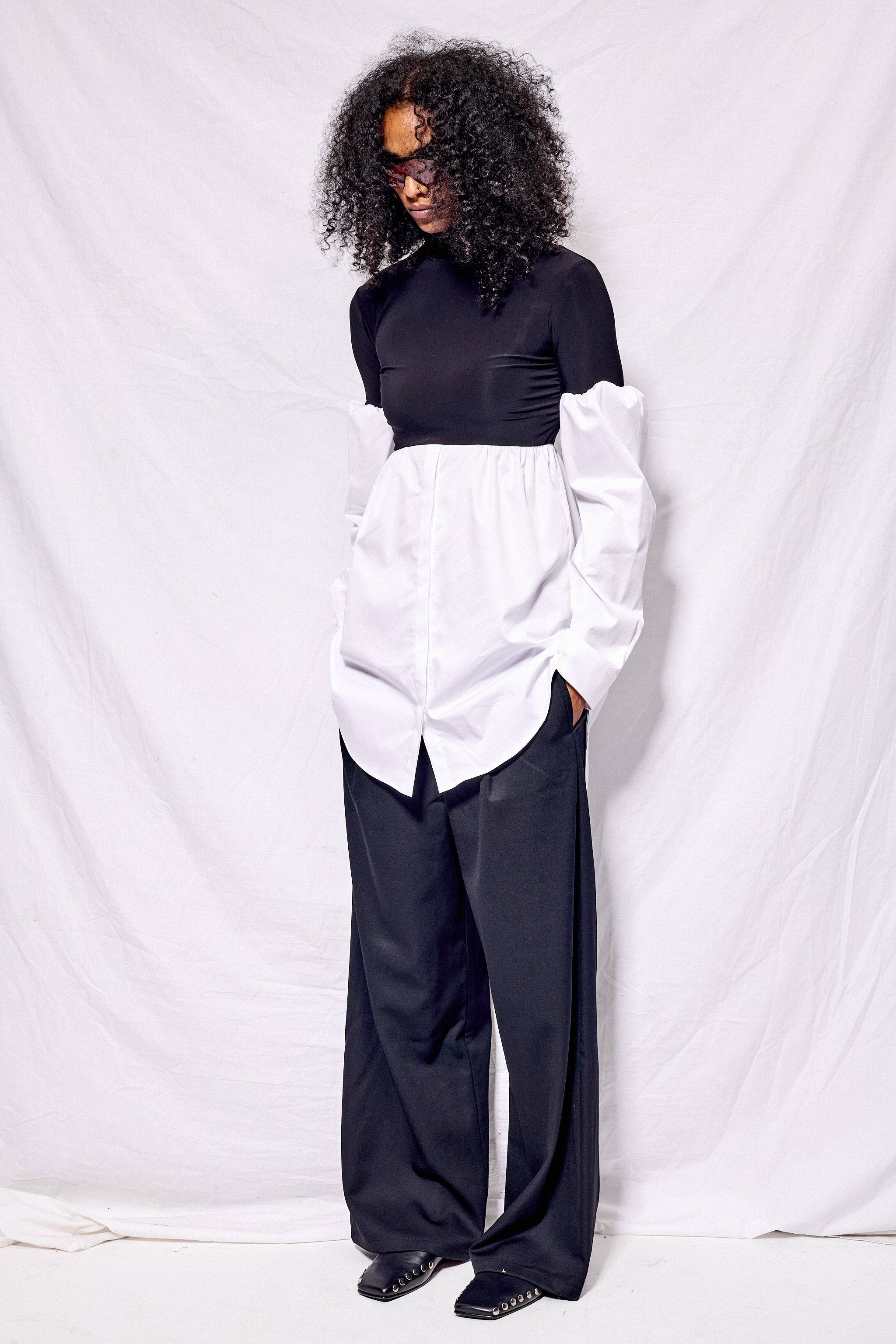 Black & White Fame Top