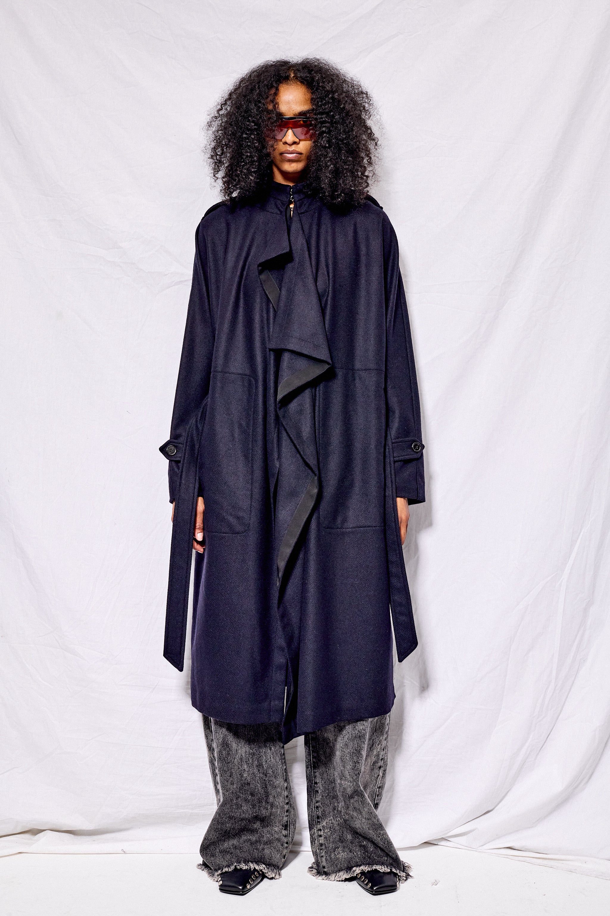 Night Blue Phoenix Coat