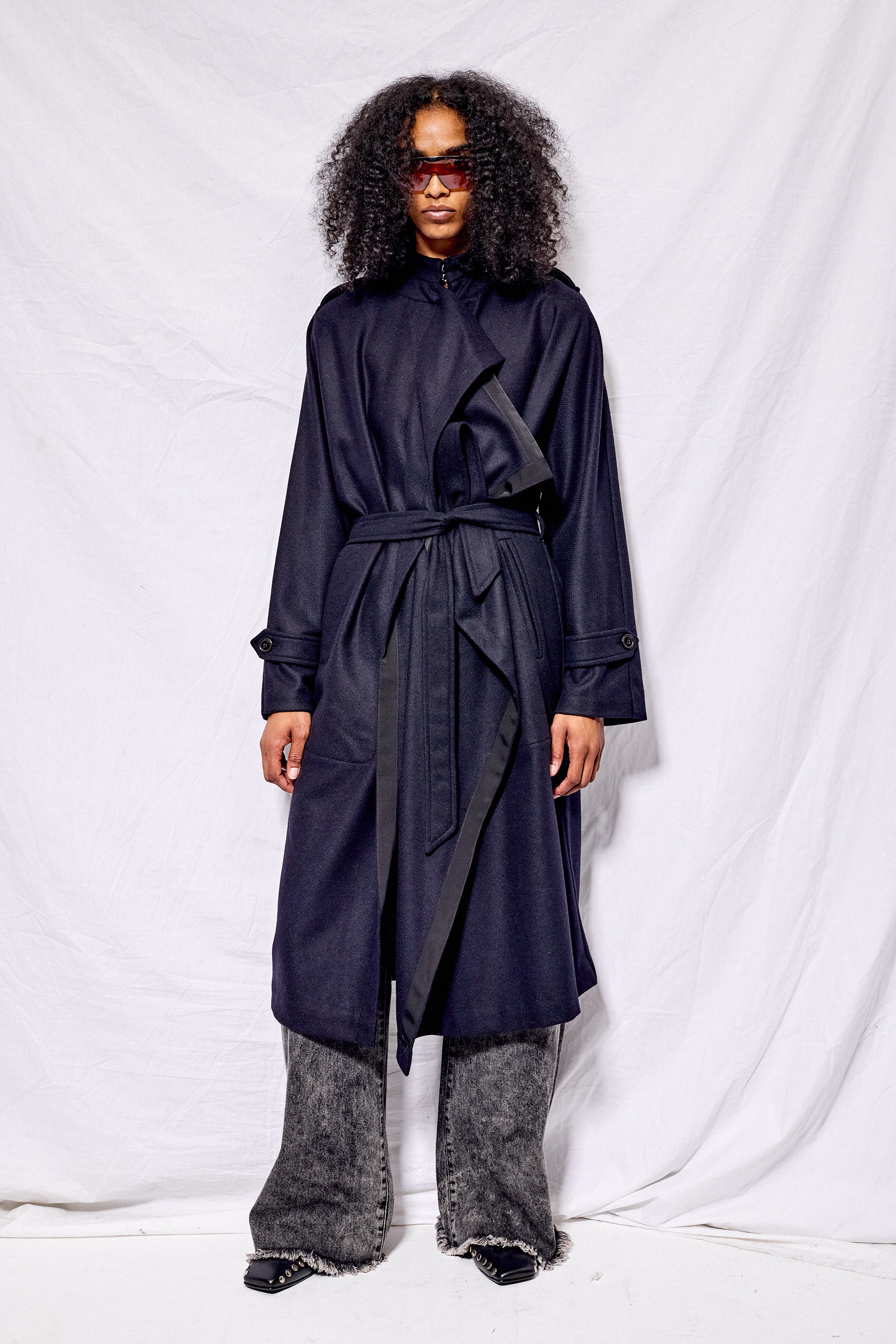 Night Blue Phoenix Coat