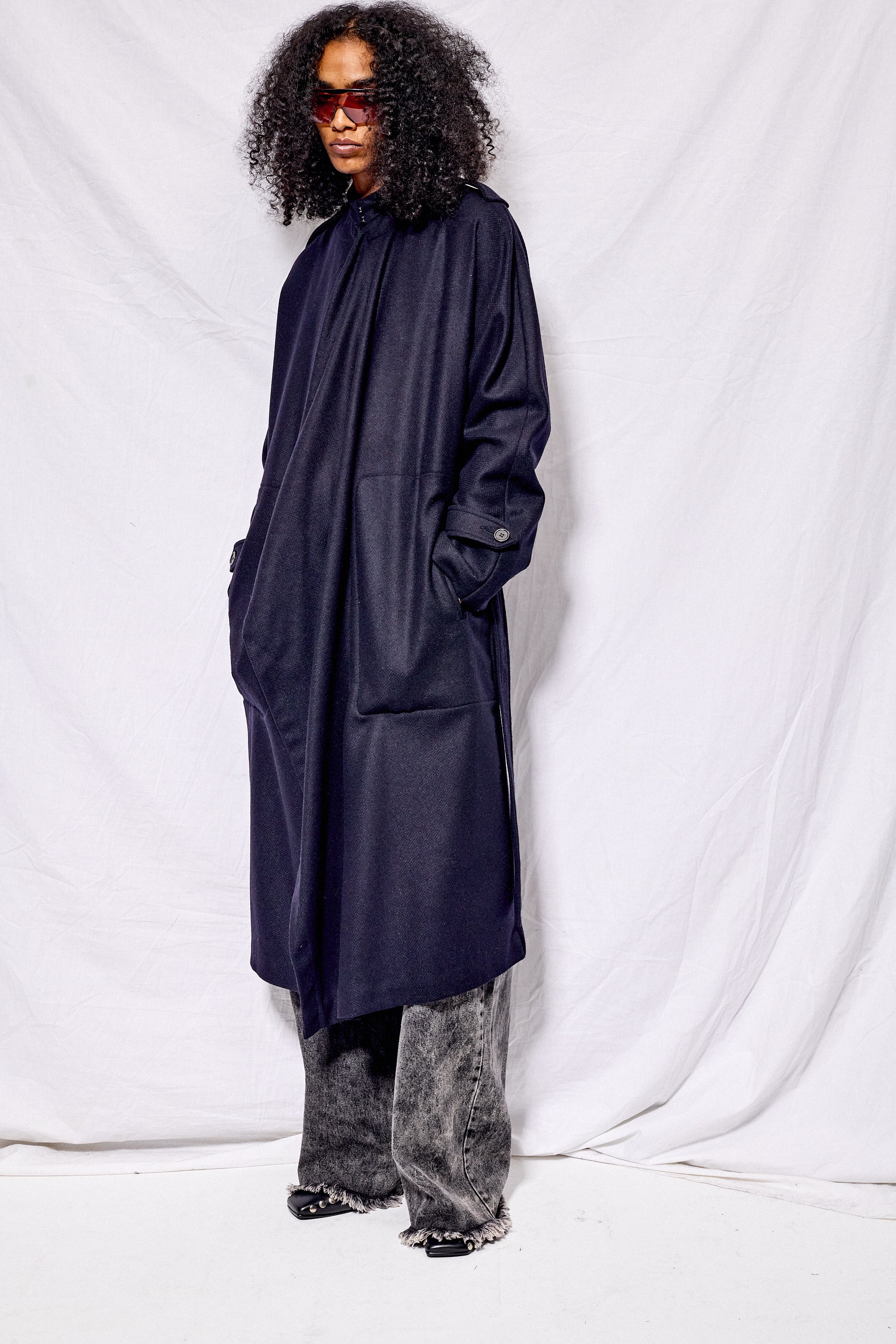 Night Blue Phoenix Coat
