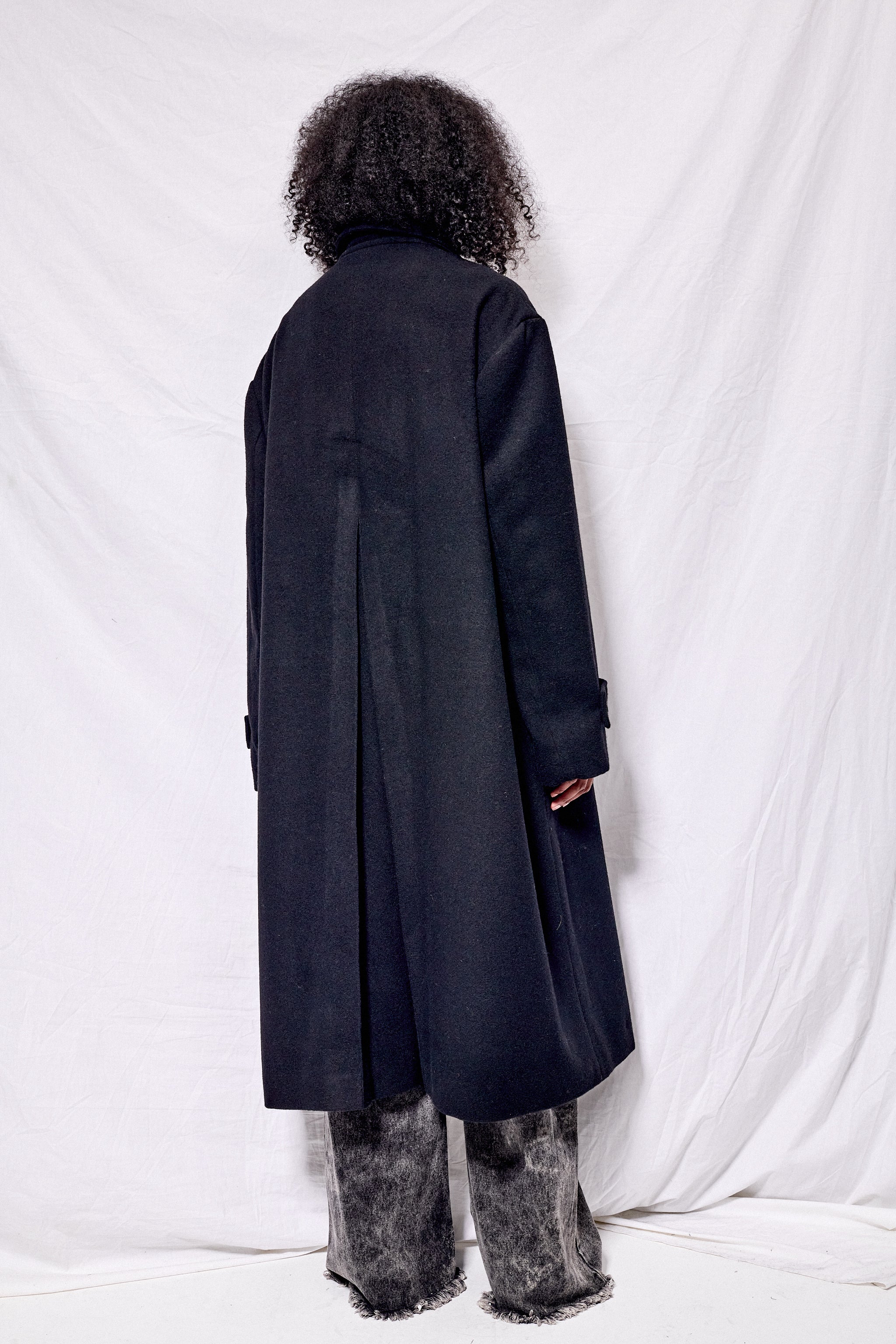 Black Wool Overcoat
