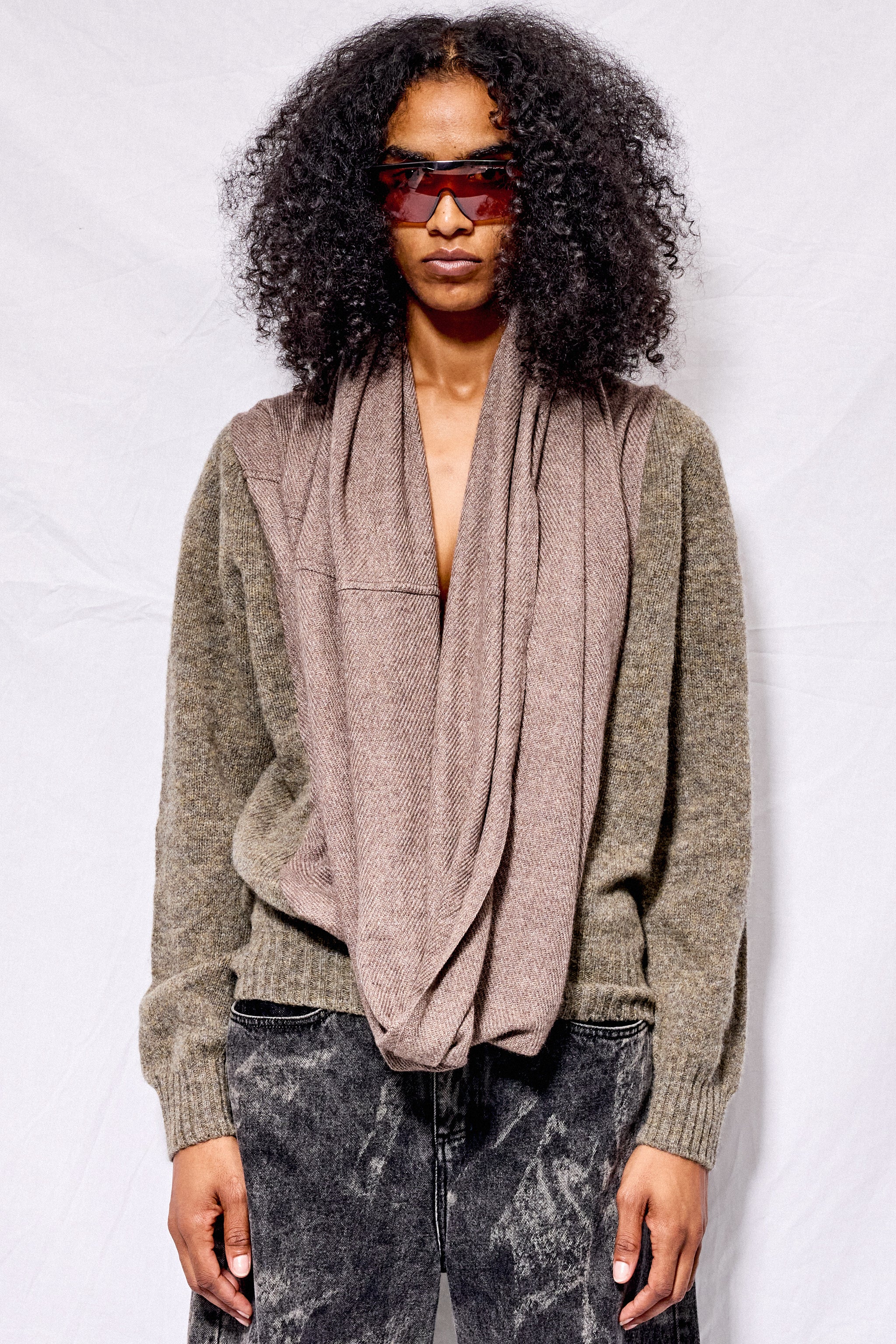 Brown No.80 Waterfall Sweater