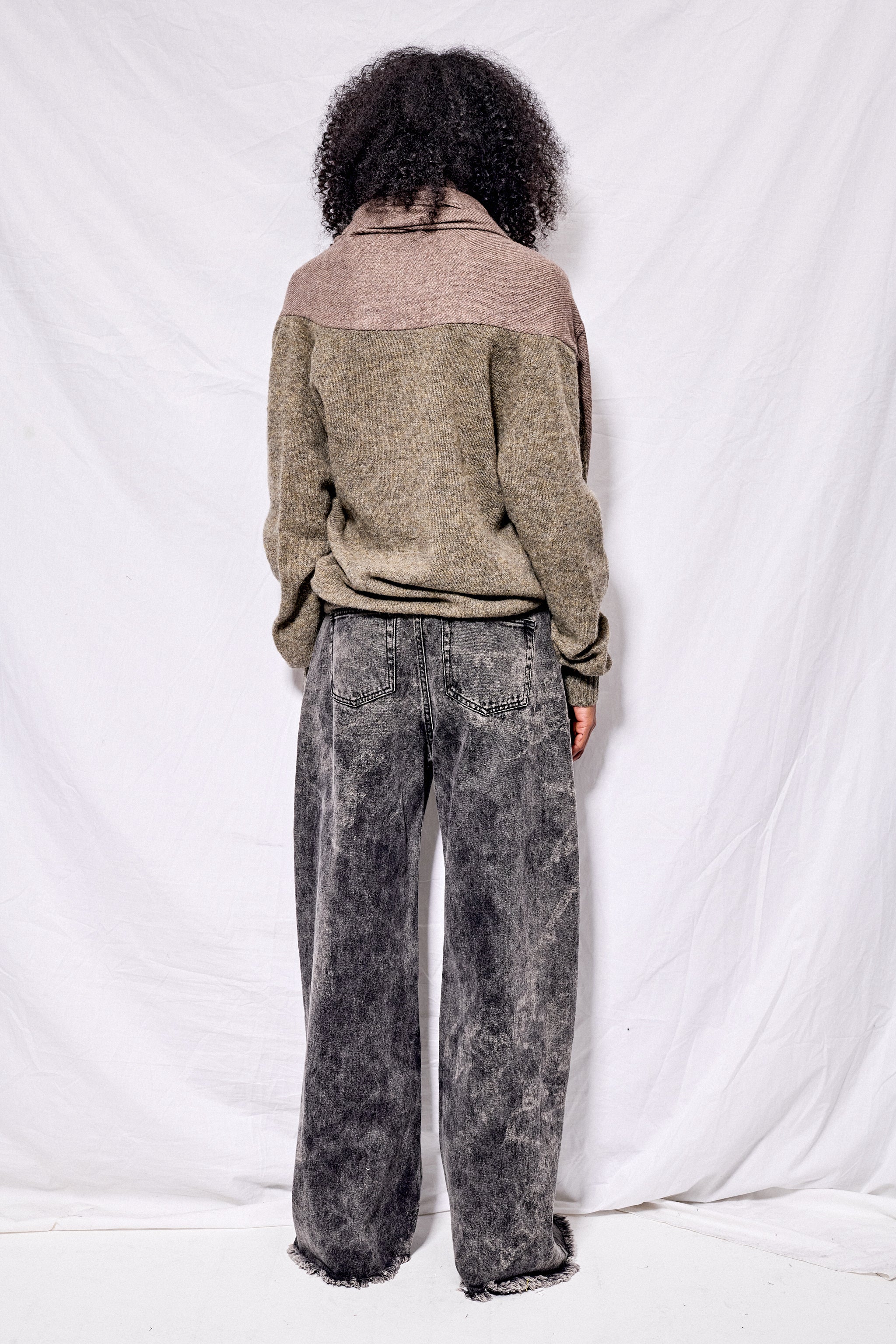 Brown No.80 Waterfall Sweater