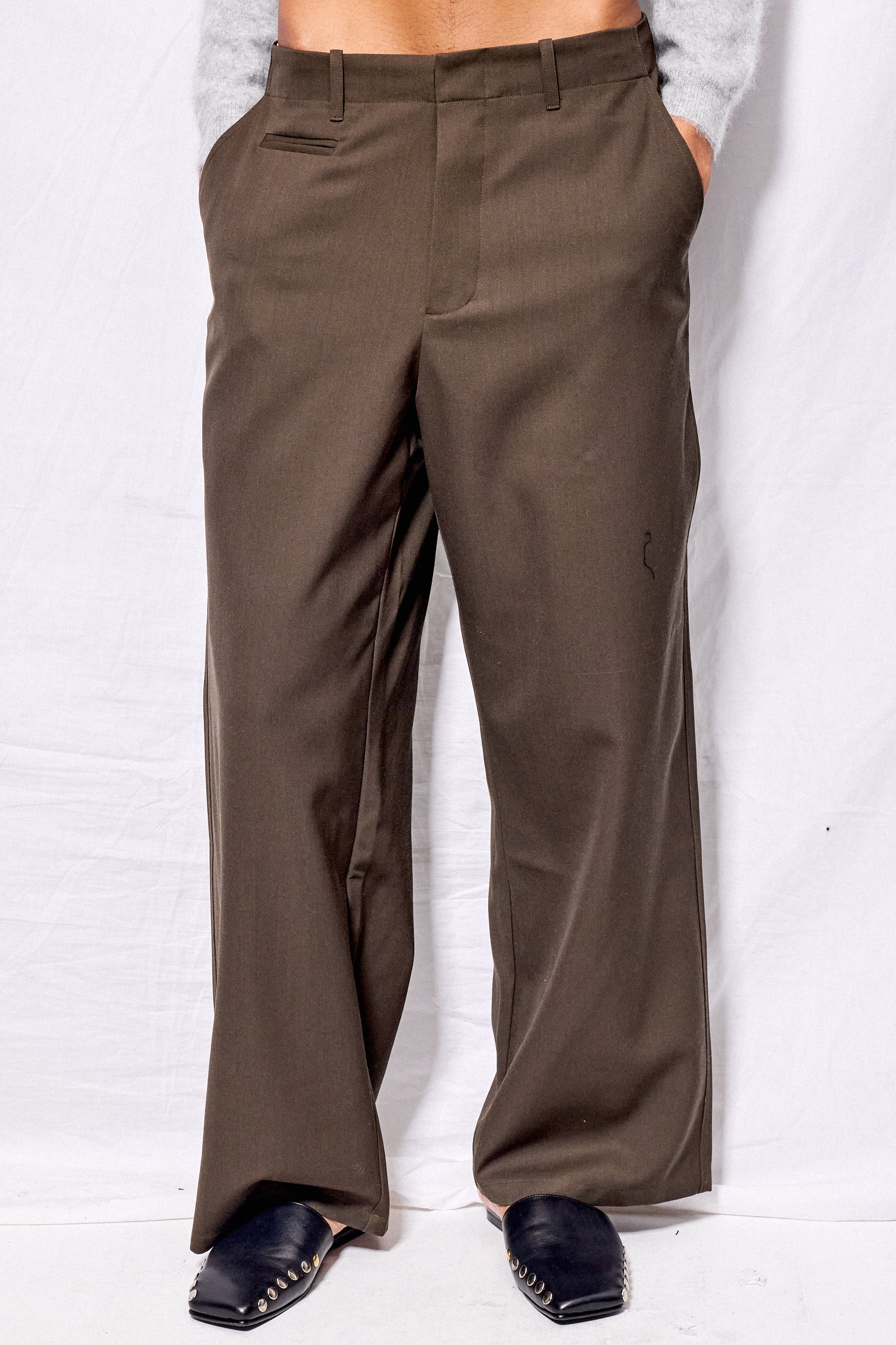 Brown Suiting Full Pant