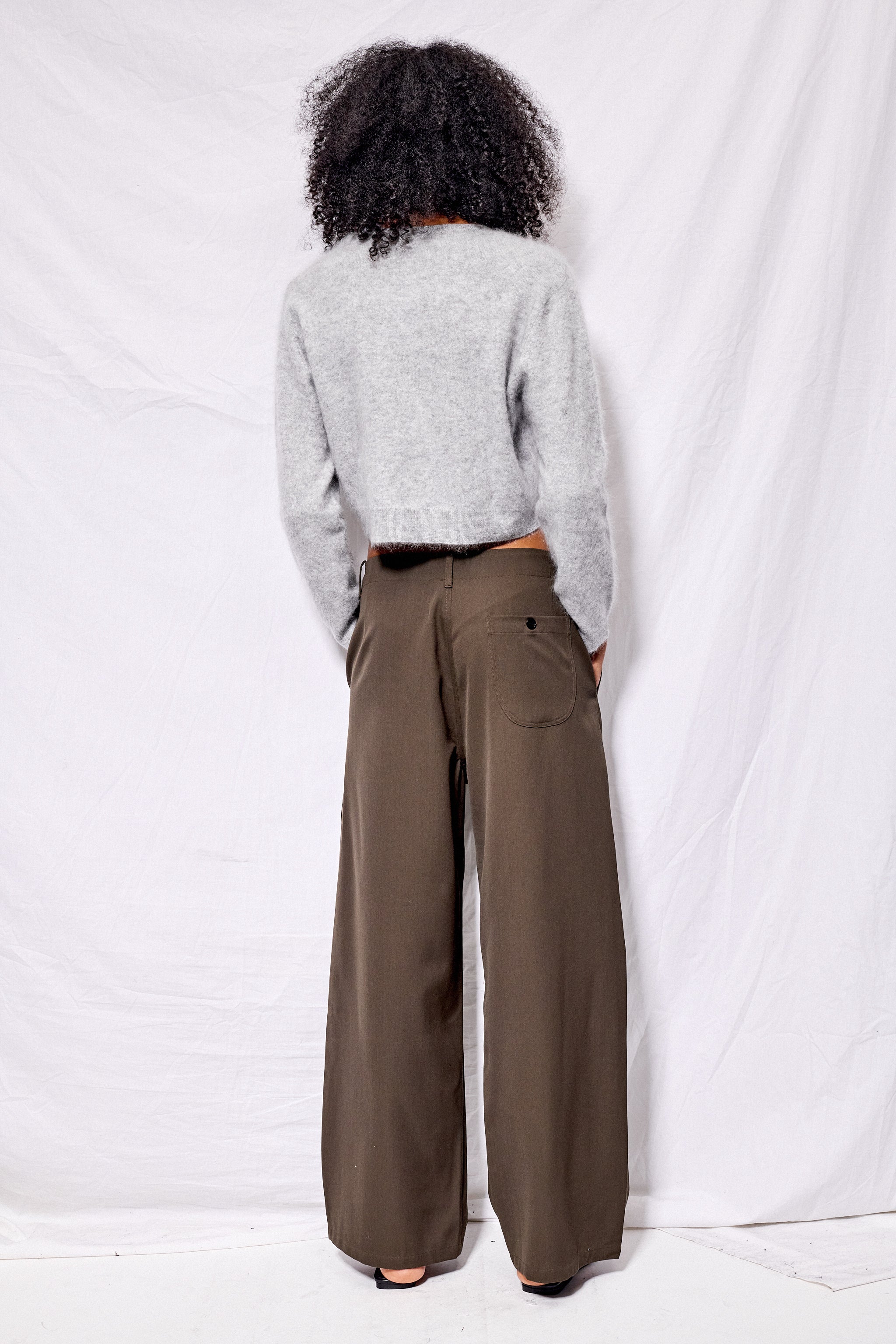 Brown Suiting Full Pant