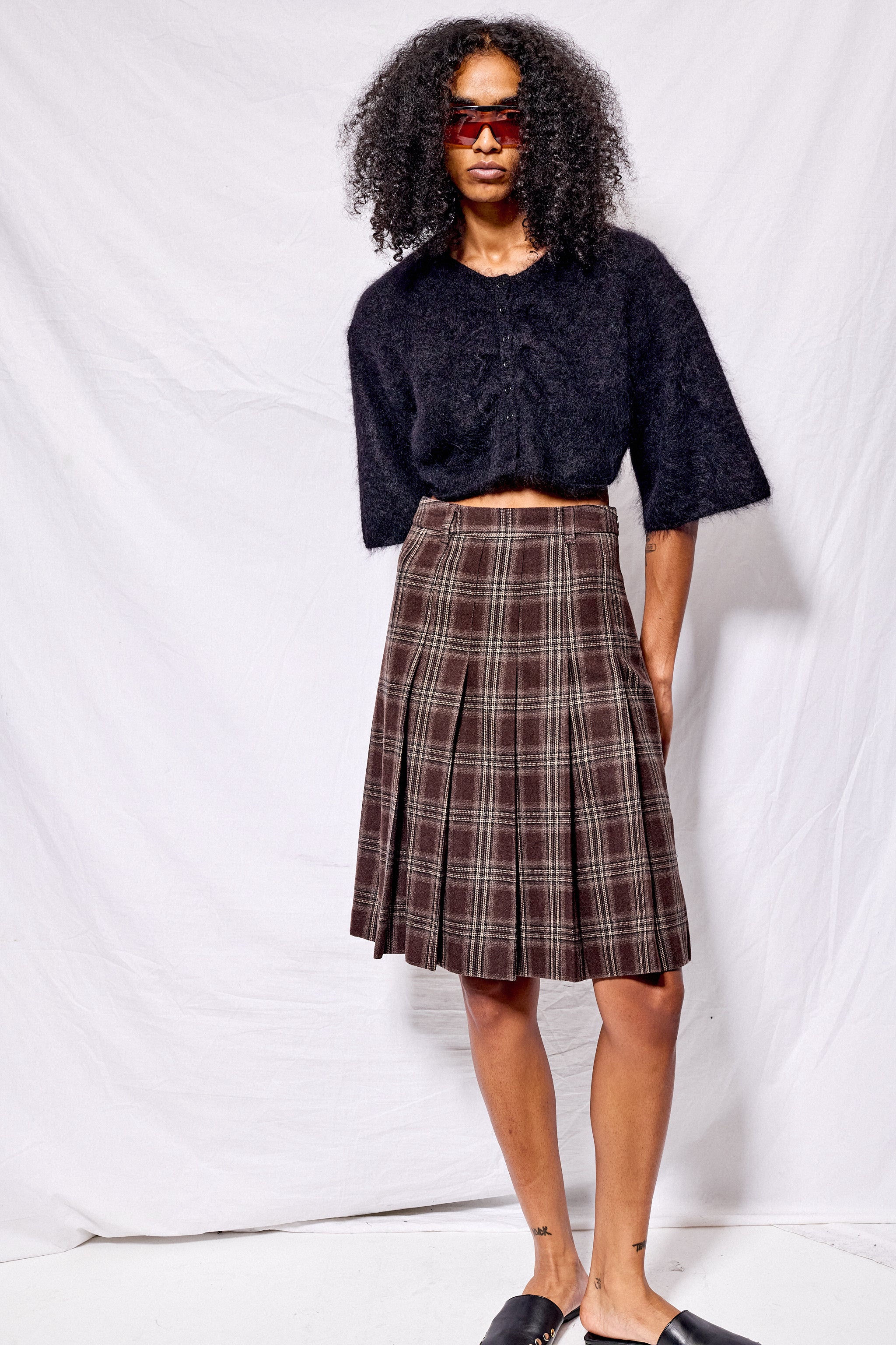 Black Maja Crop Cardigan