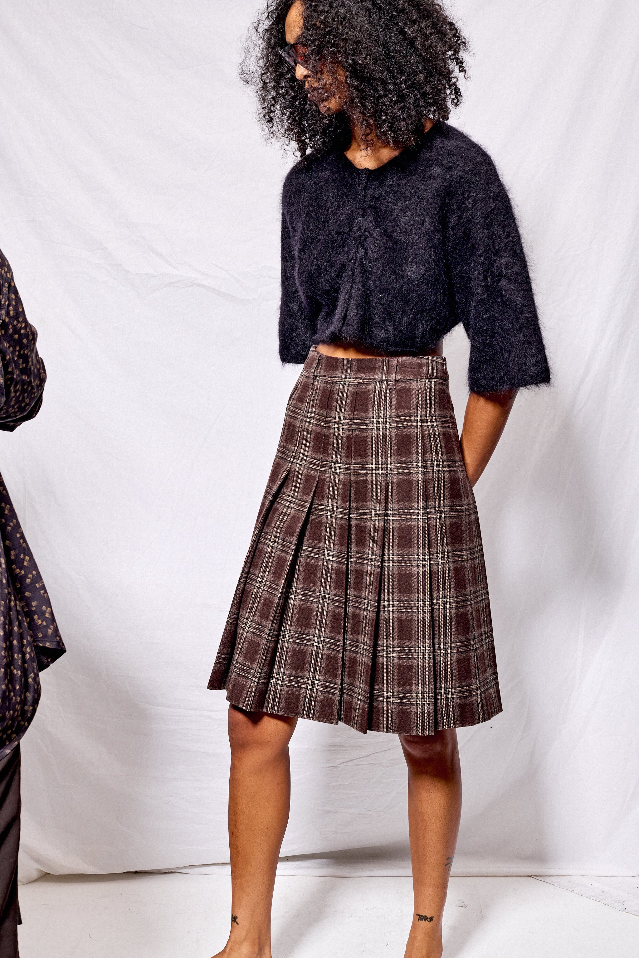 Black Maja Crop Cardigan