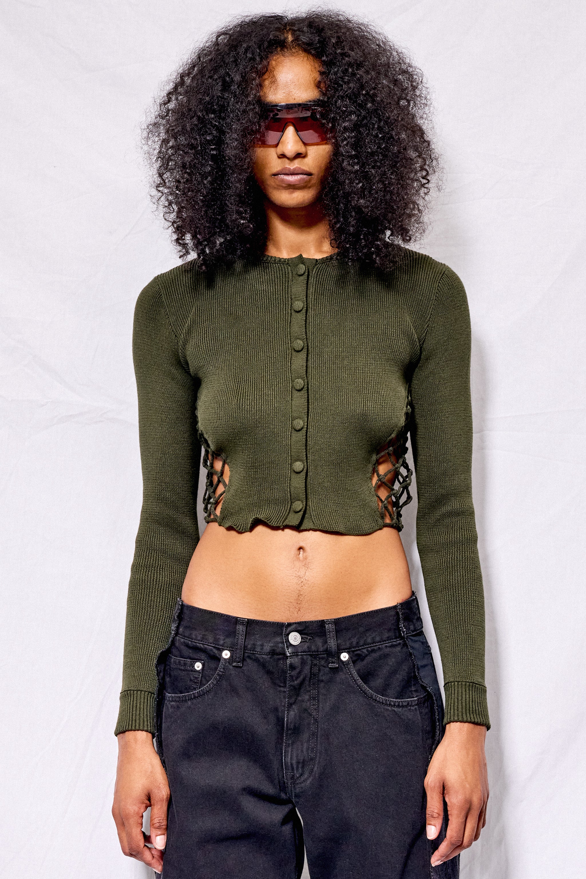 Swamp Sidemesh Cardigan