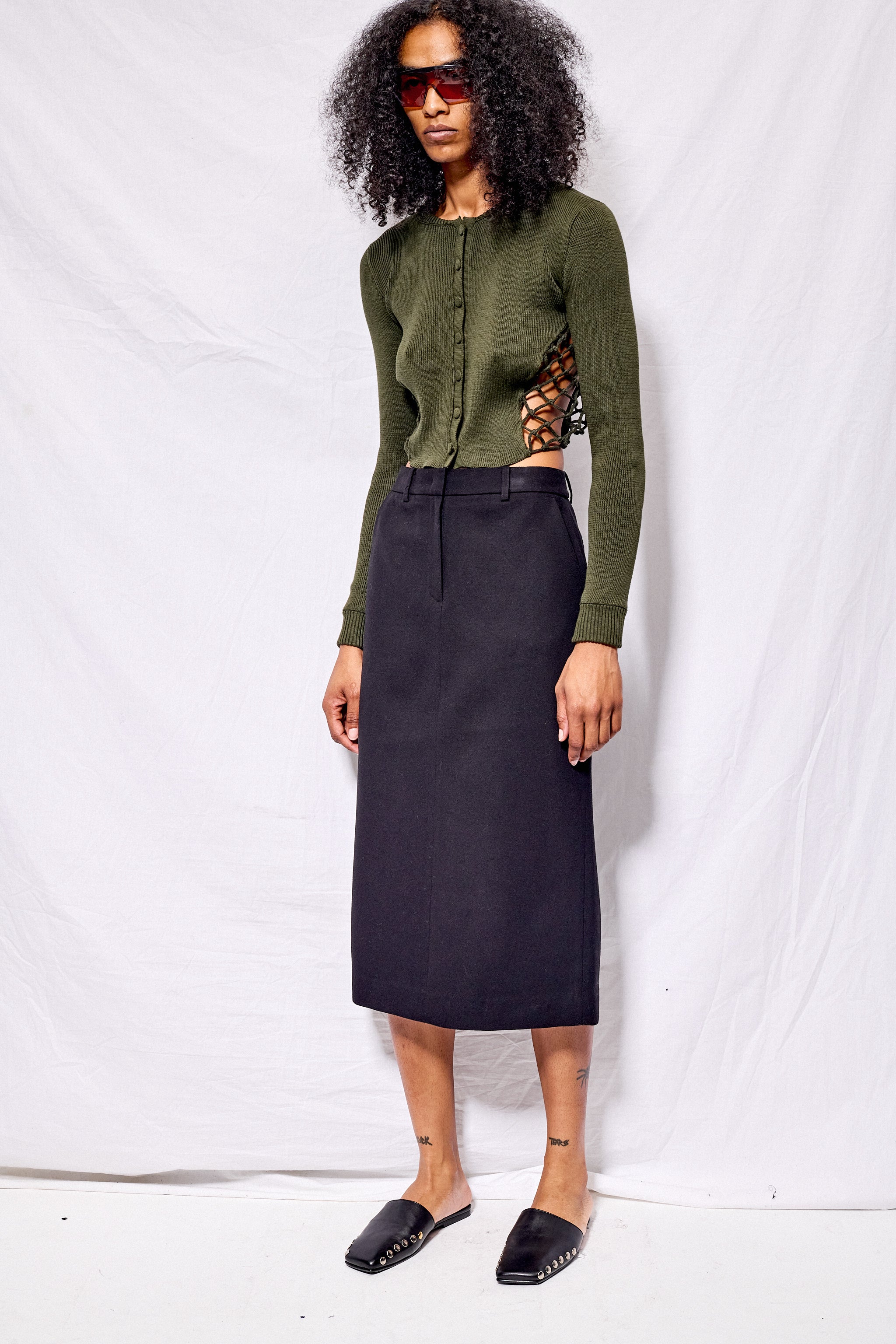 Swamp Sidemesh Cardigan