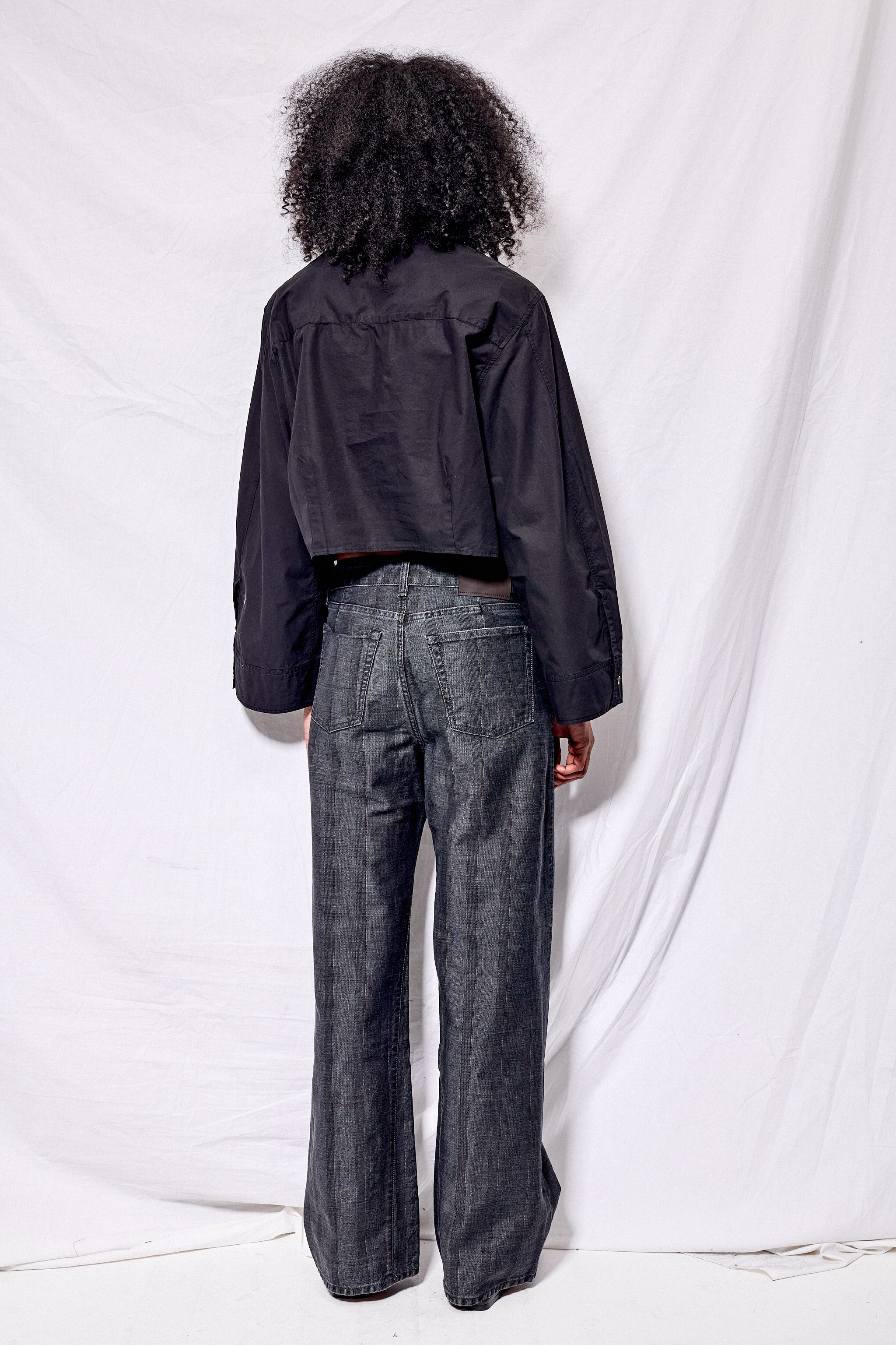 Black Coated Herringbone Trebel Cut
