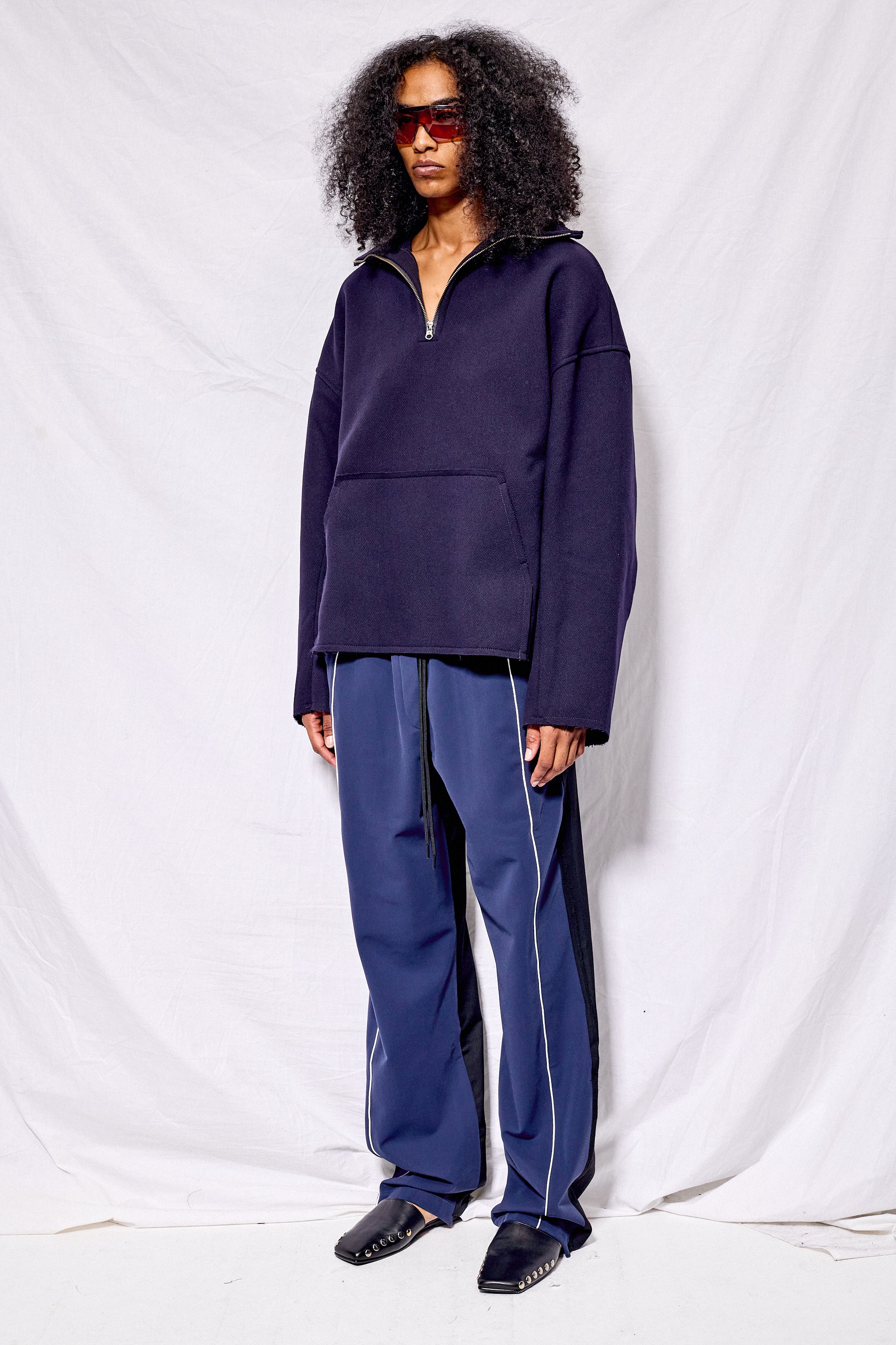 Dark Blue Sool Boxy Sweatshirt
