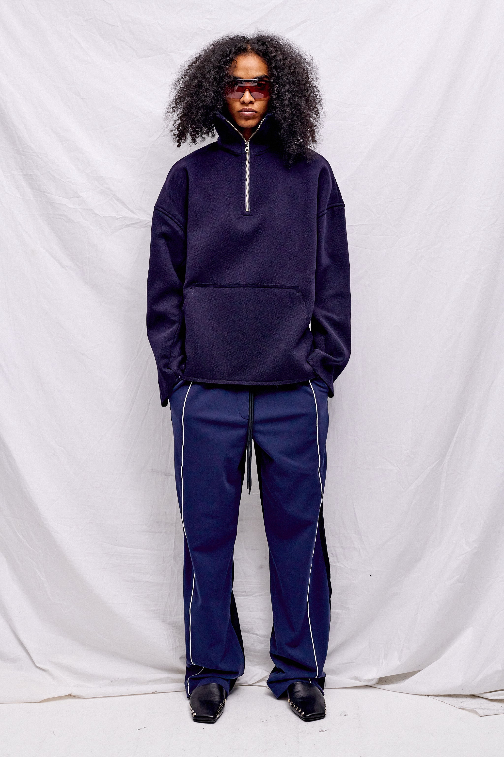 Dark Blue Sool Boxy Sweatshirt