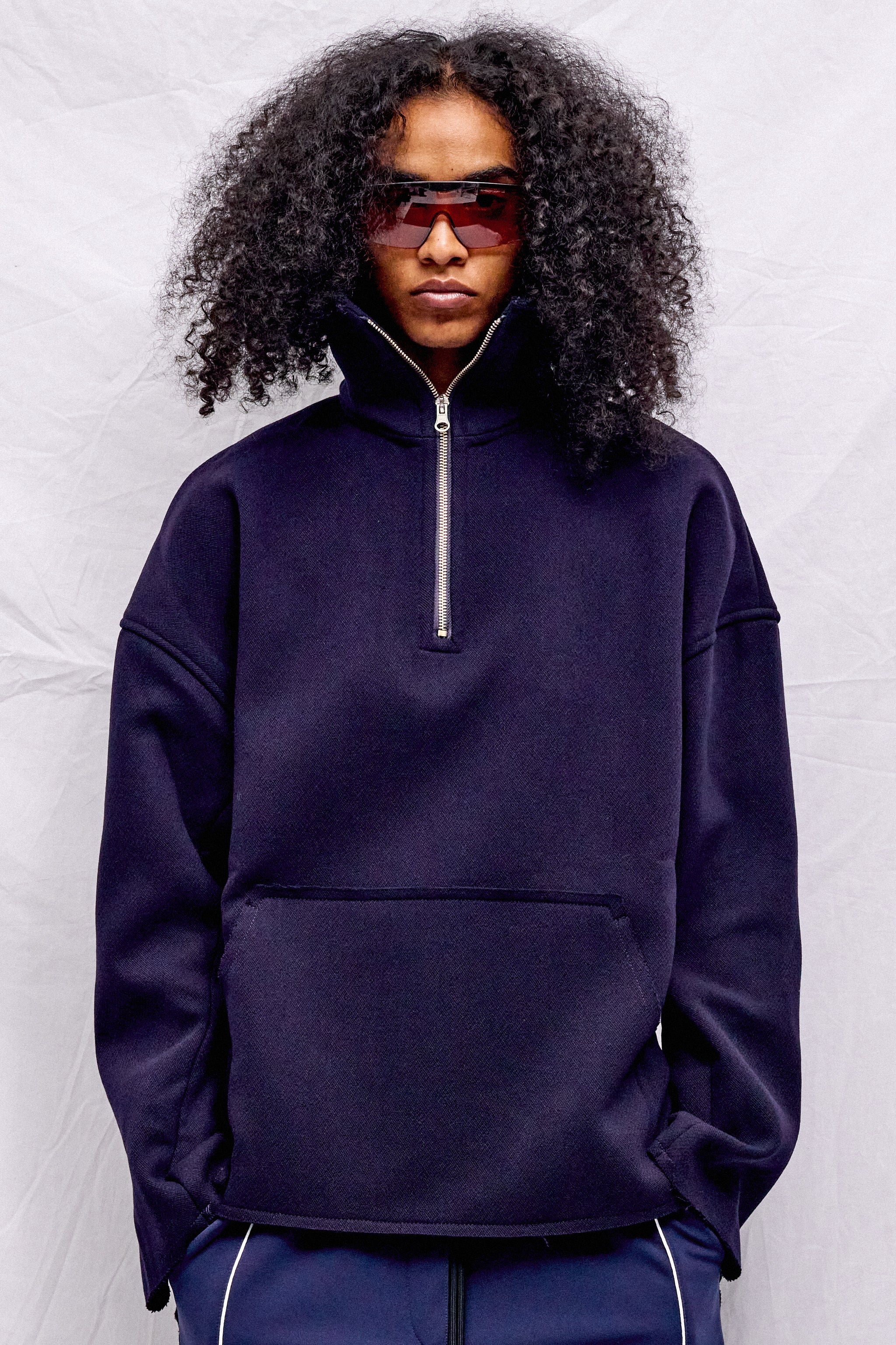 Dark Blue Sool Boxy Sweatshirt