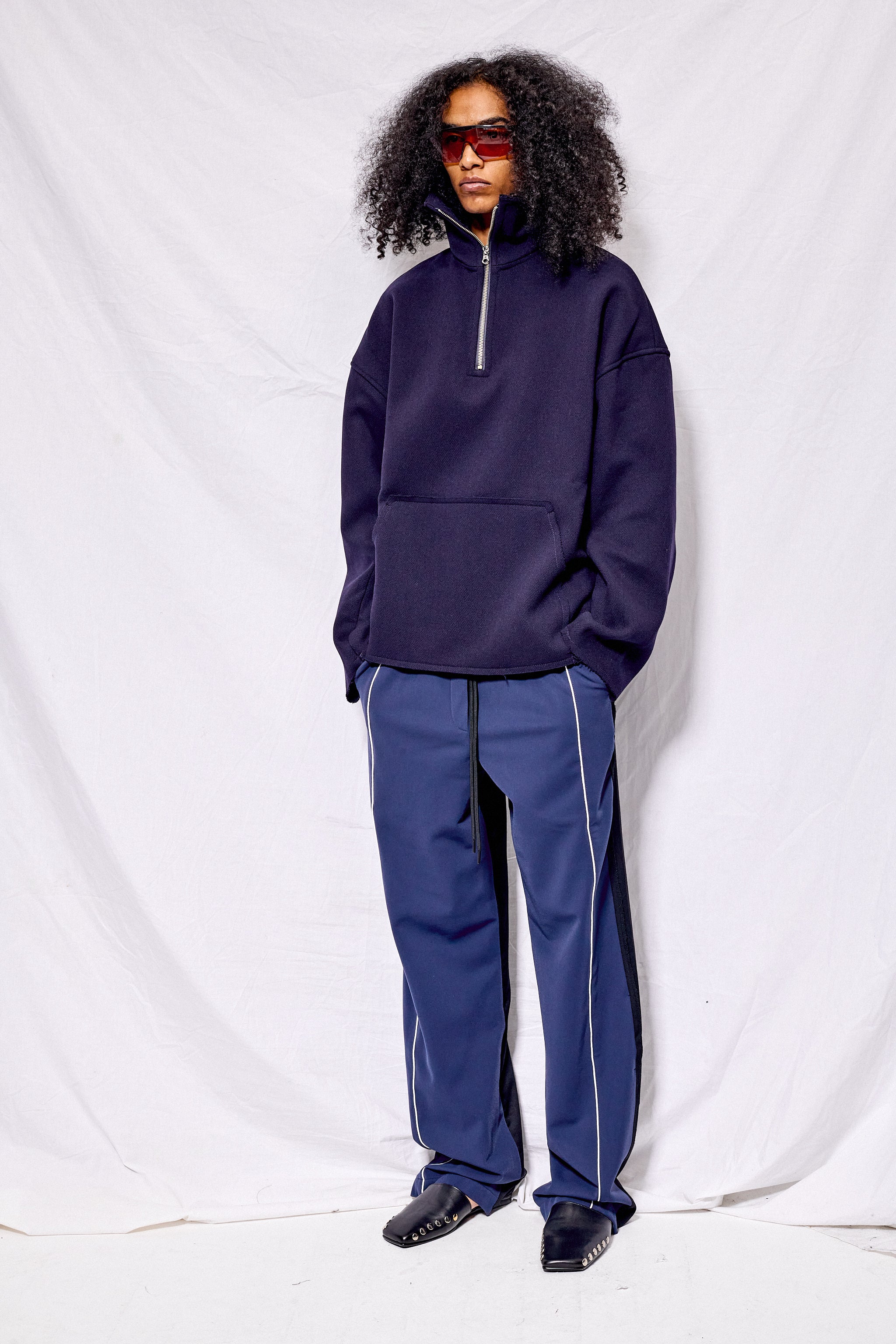 Dark Blue Sool Boxy Sweatshirt